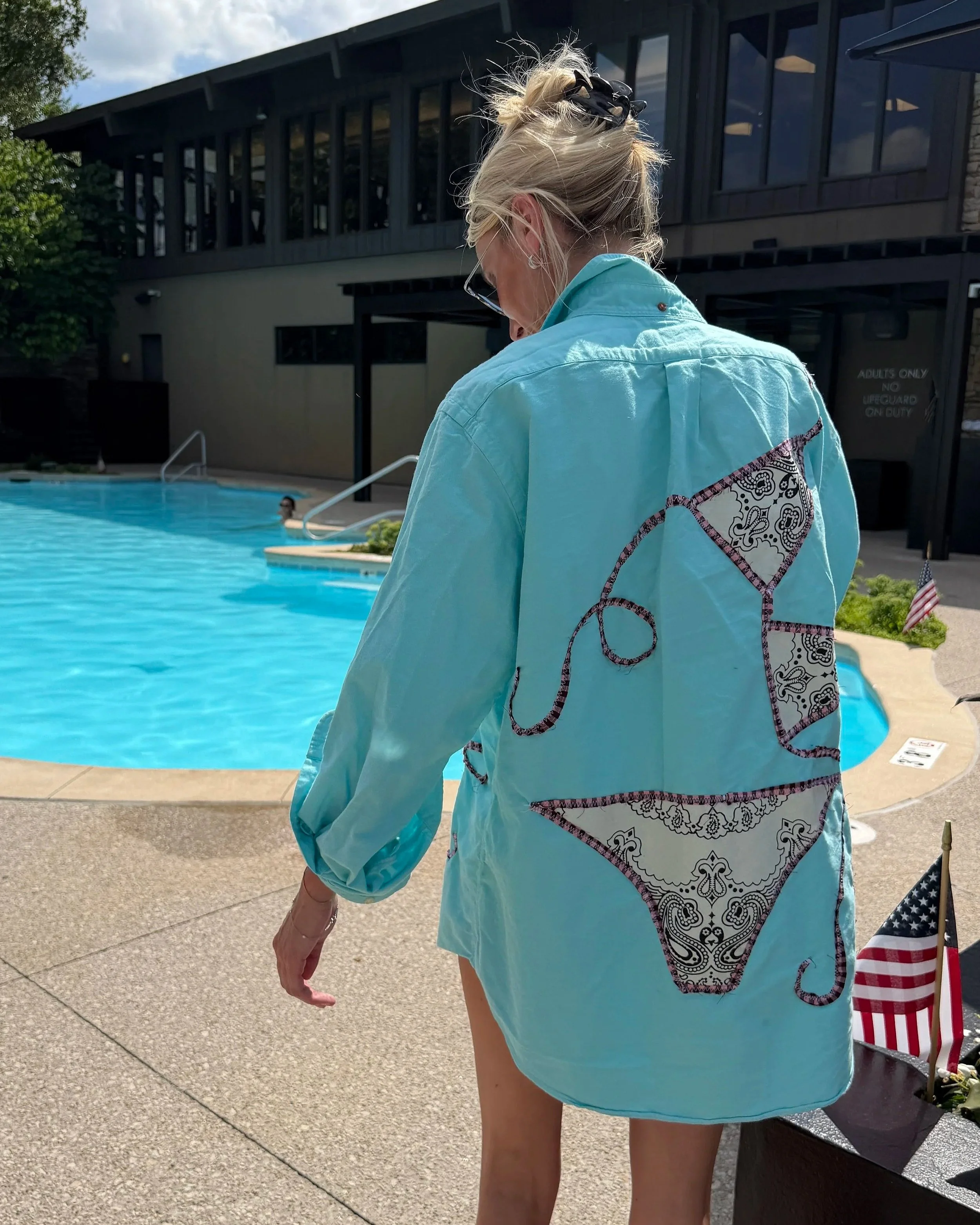 Disco Bikini Button Down // Sherbet