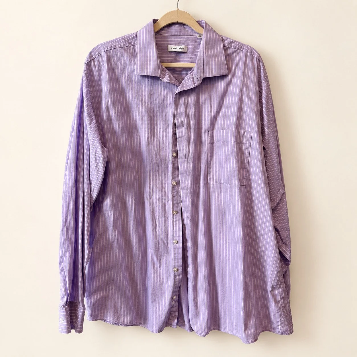 Calvin Klein Lavender Pinstripe Button-Down (Tall)