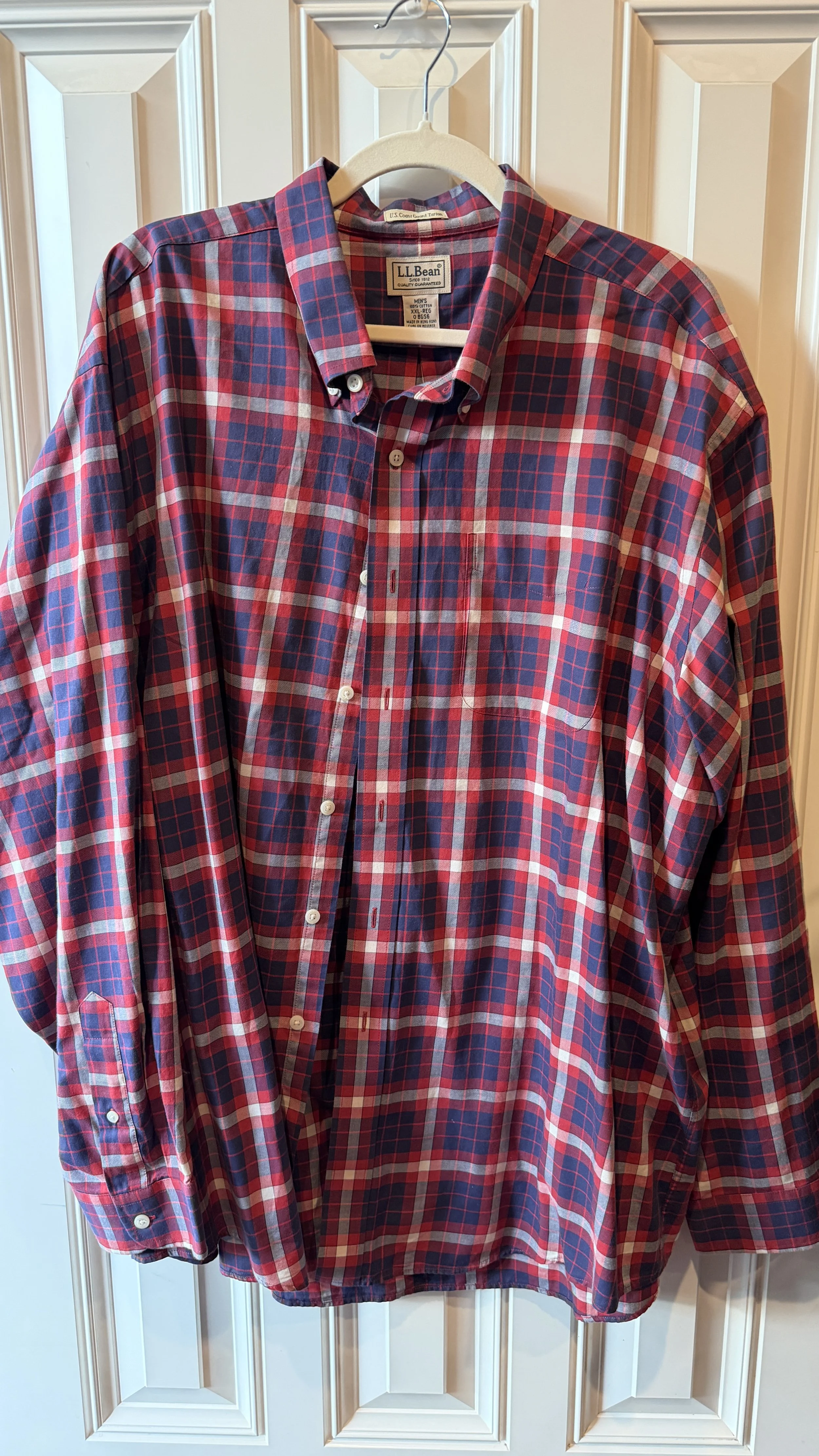 L.L.Bean U.S. Coast Guard Tartan Button-Down