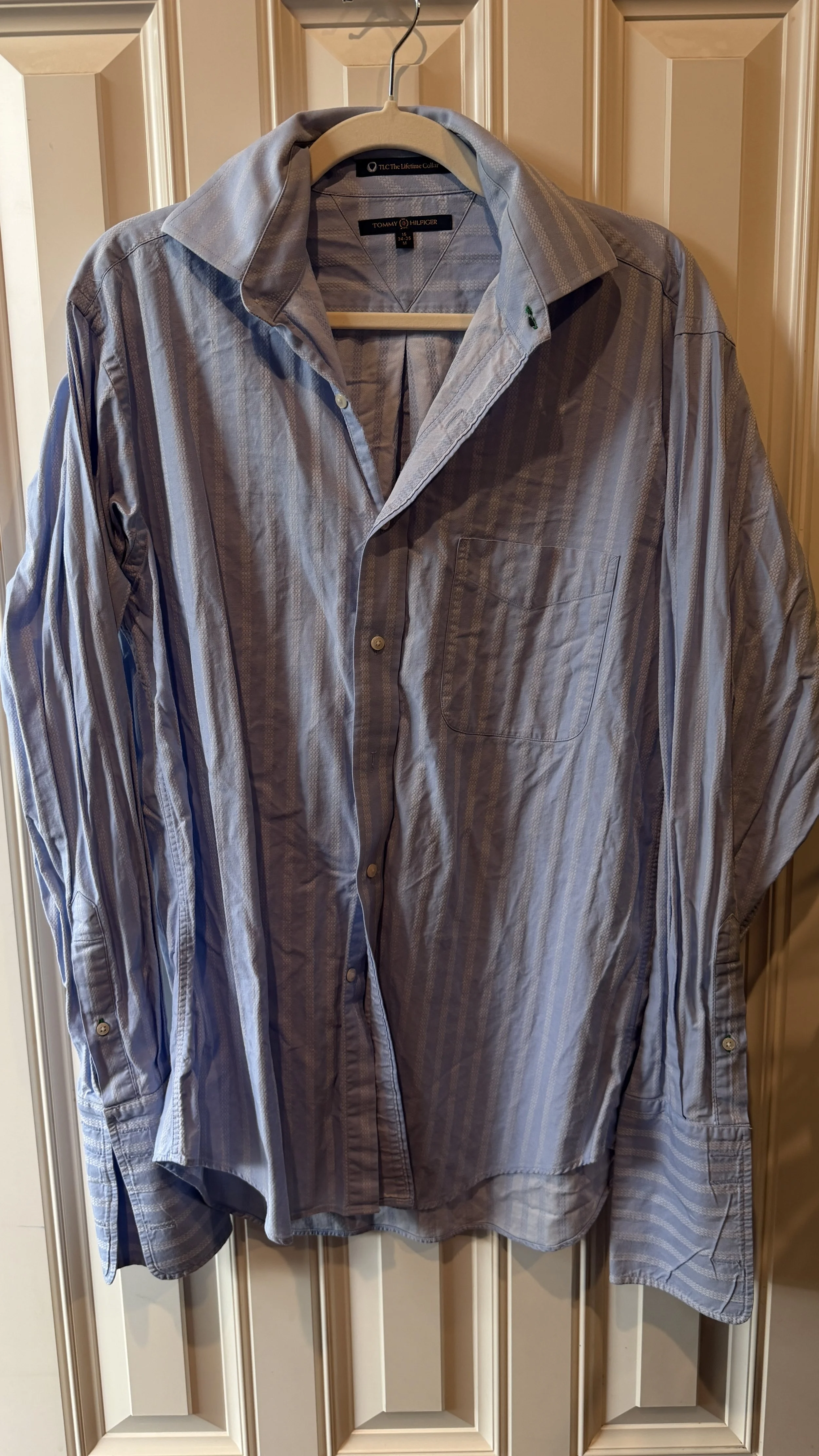 Tommy Hilfiger Periwinkle Dobby Stripe Button-Down (Lifetime Collar)