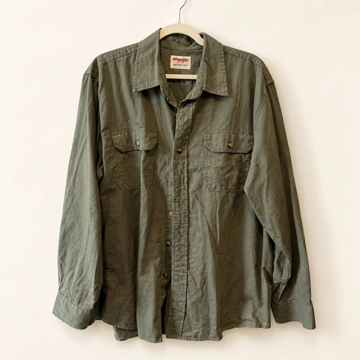 Wrangler Authentics Olive Green Workshirt