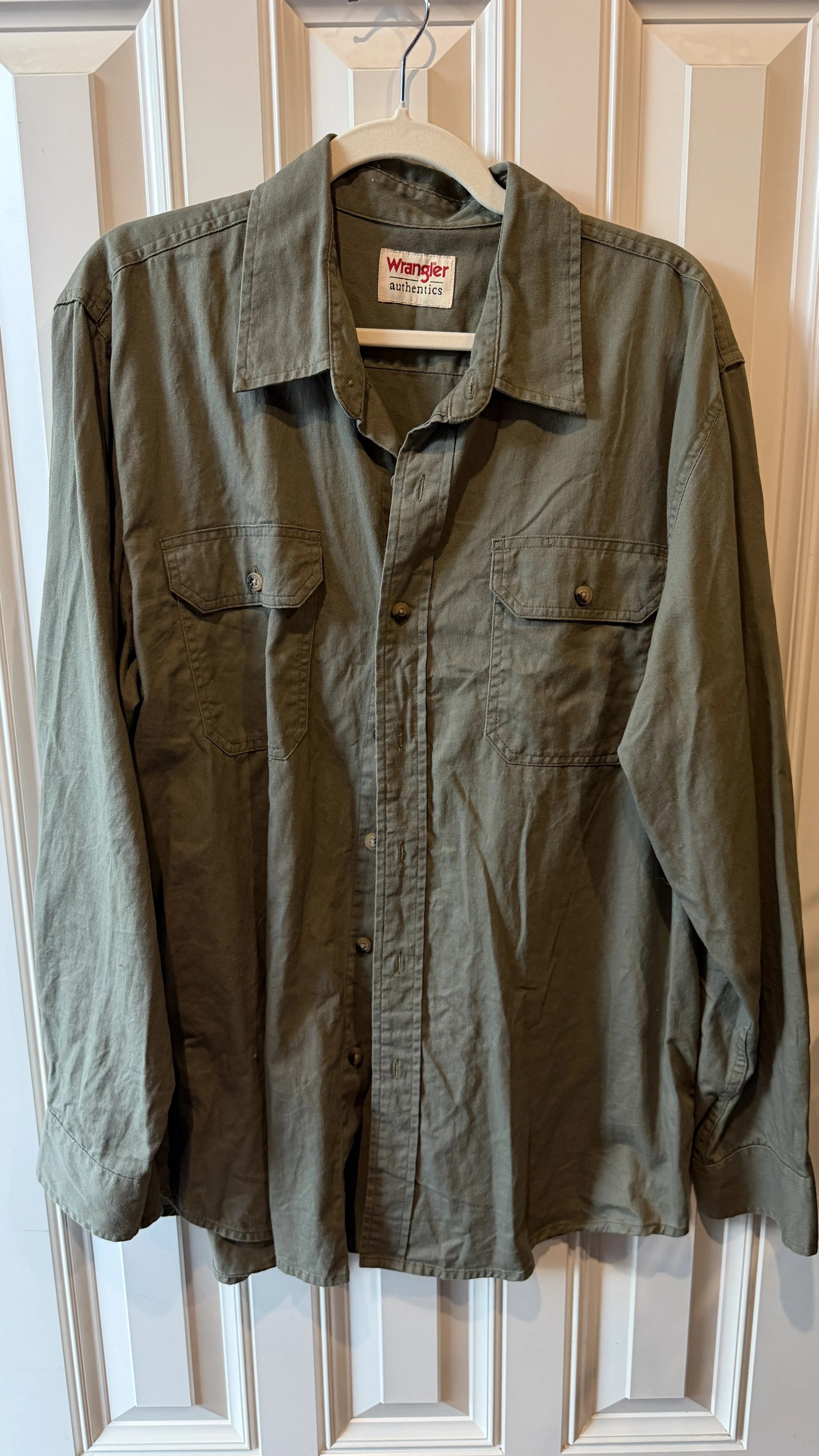 Wrangler Authentics Olive Green Workshirt