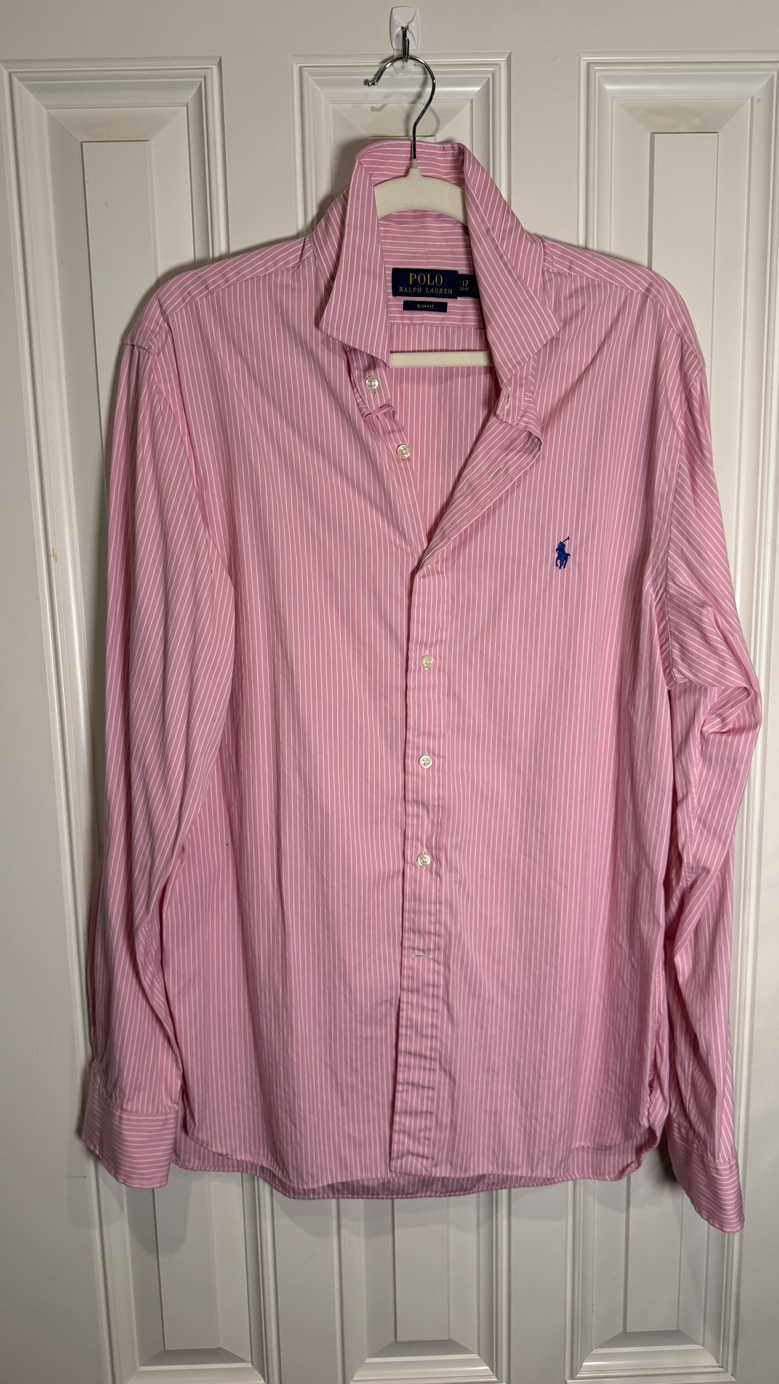 Polo Ralph Lauren Pink Pinstripe Button-Down (Slim Fit)