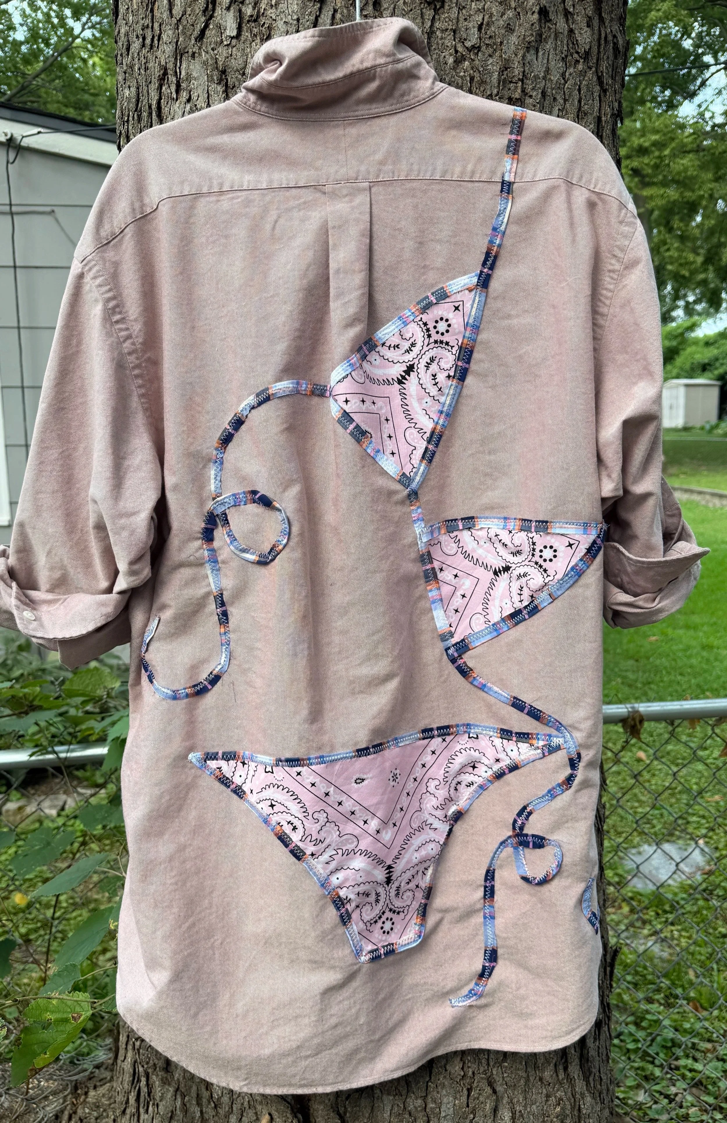 Disco Bikini Button Down // Rhubarb