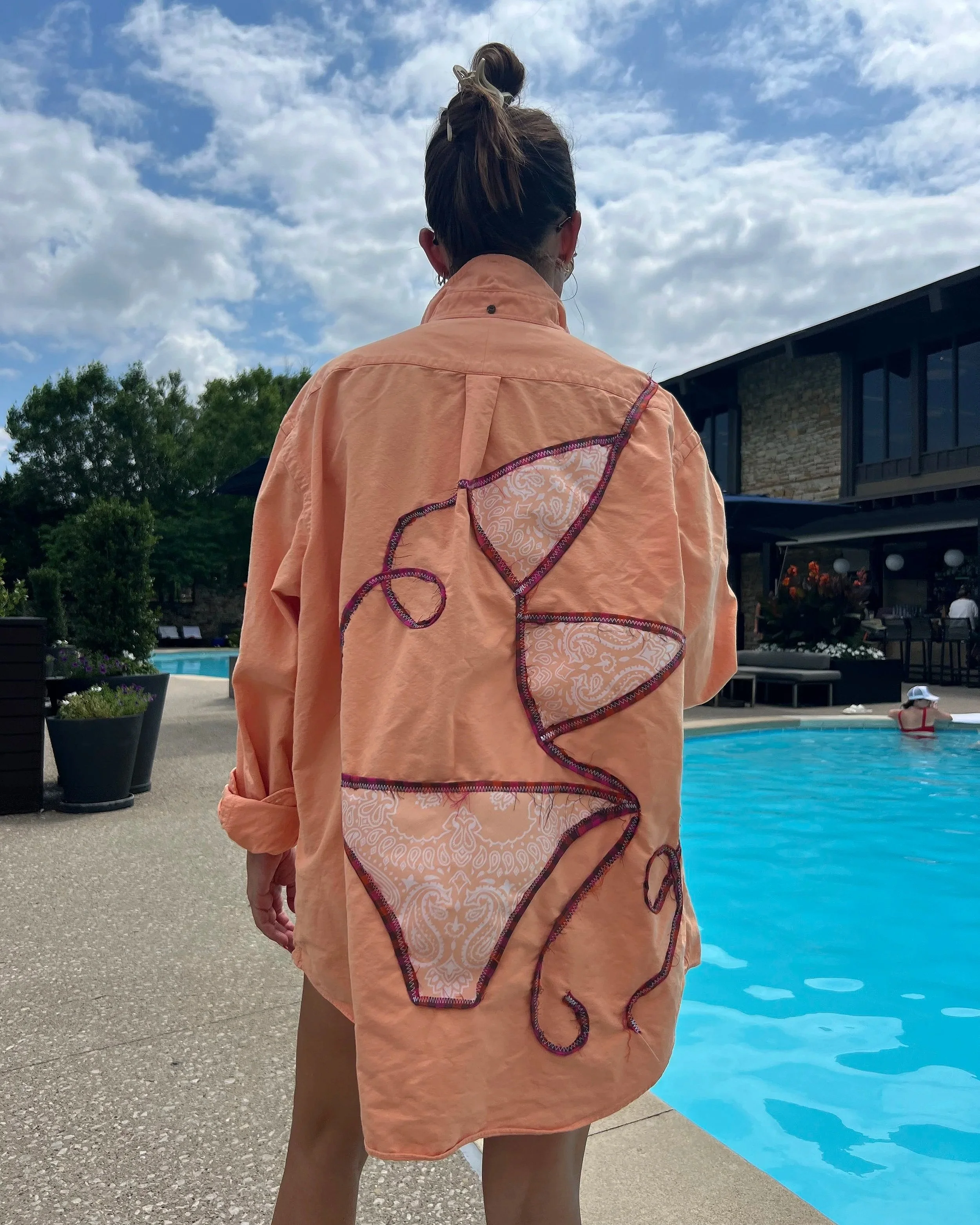 Disco Bikini Button Down // Aperol