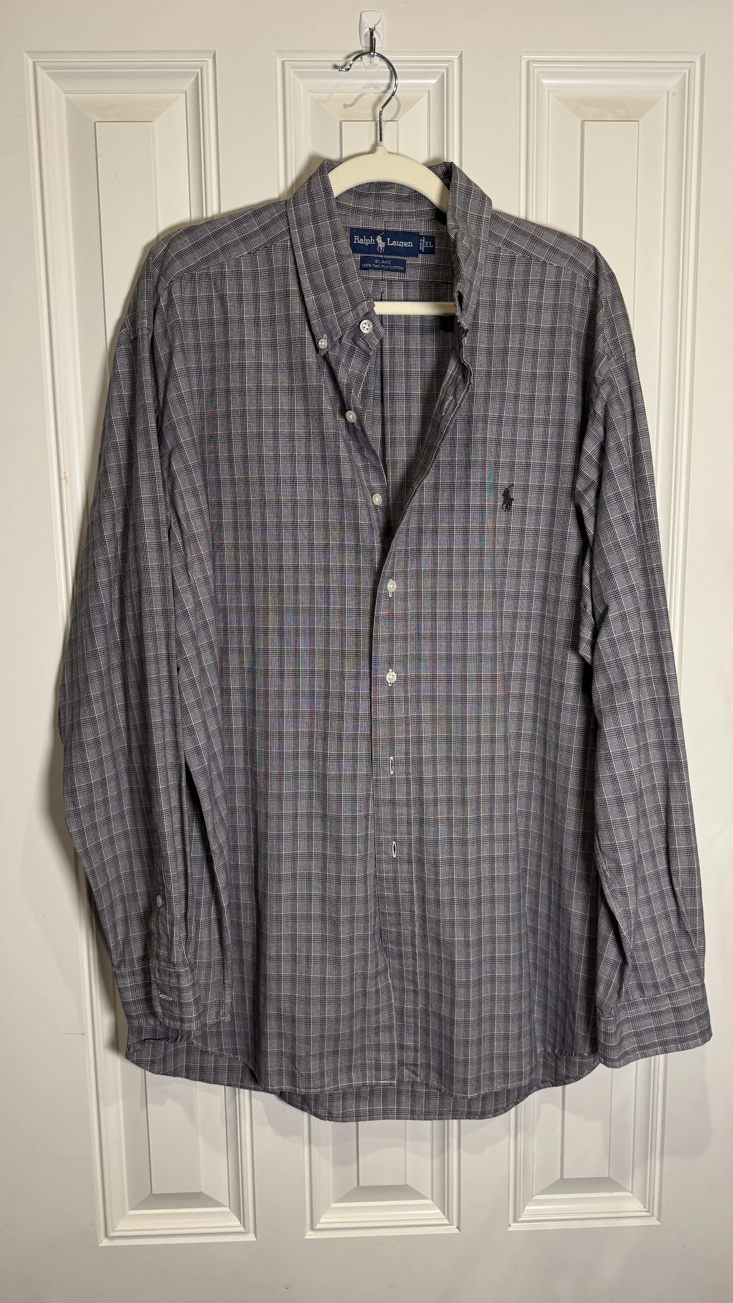 Ralph Lauren Gray Plaid Button-Down