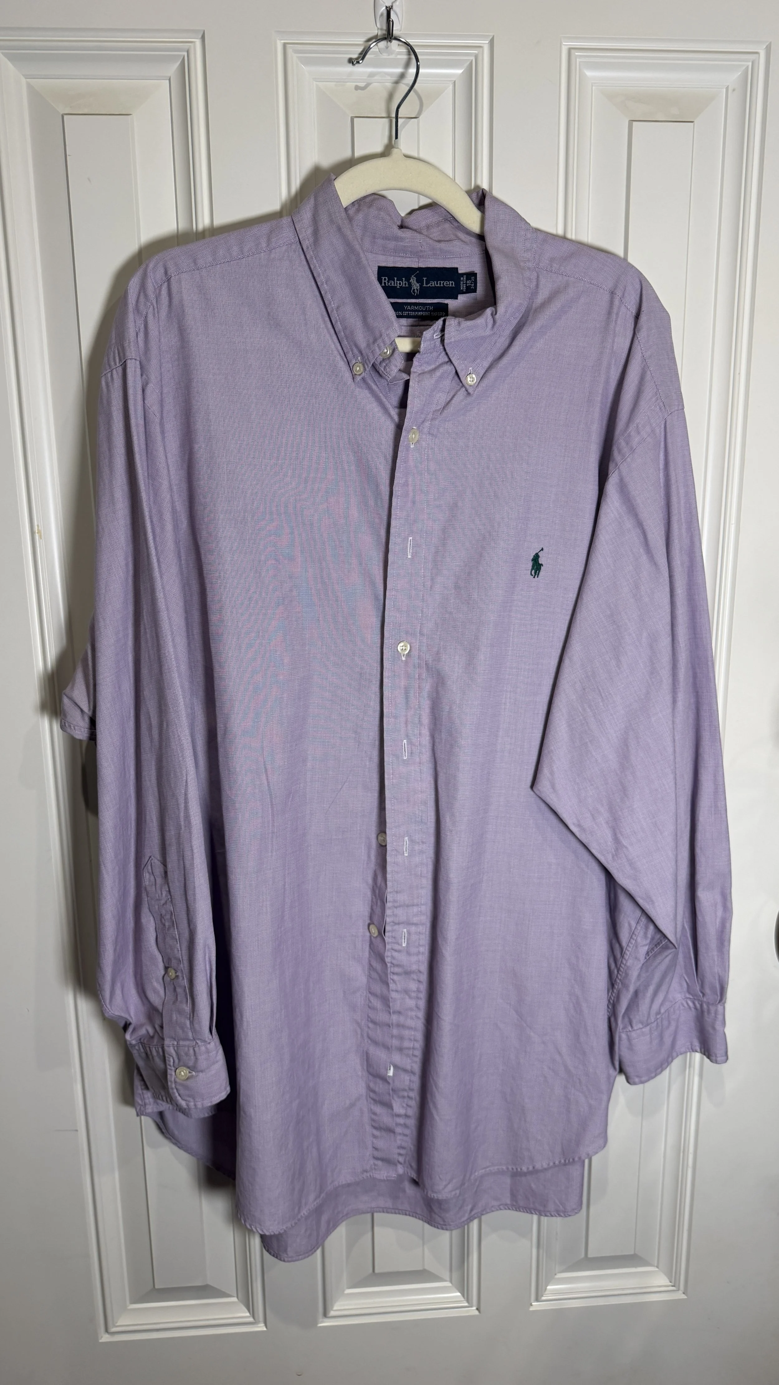 Ralph Lauren Lavender Pinpoint Oxford Button-Down (Yarmouth)
