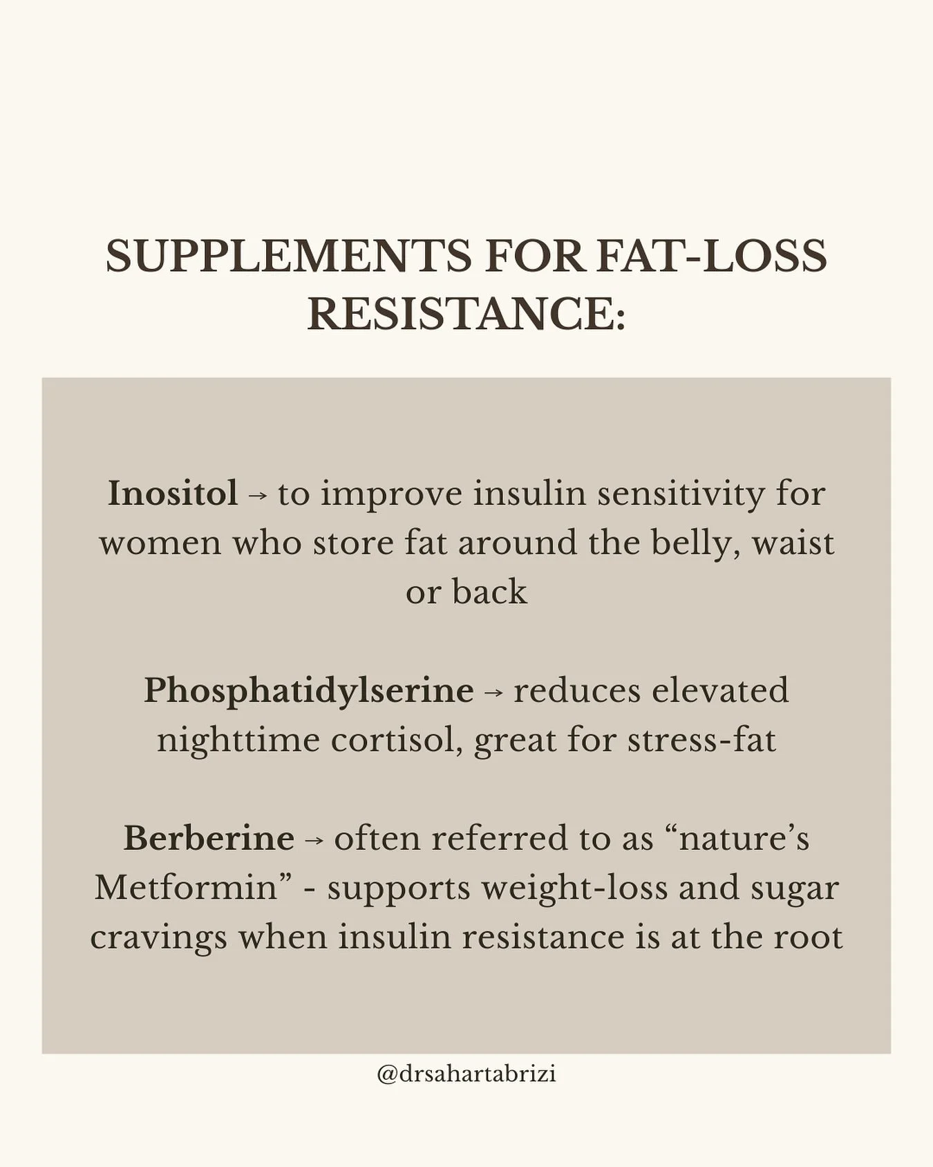 Some supplements I recommend frequently for the women in my hormone protocol programs💛

#HormoneWeight #EffortlessEnergy #WomanOptimized #HormoneHealing #FunctionalMedicine #NaturopathicDoctor #StressRecovery #FatLossJourney #BurnoutRecovery