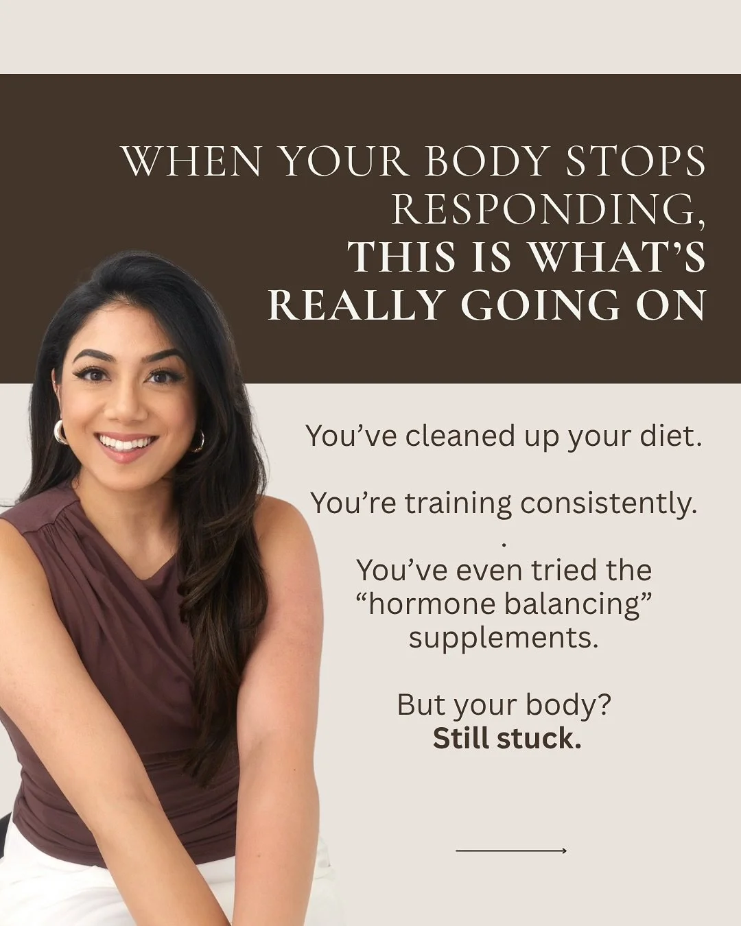 Hormone patterns for a &ldquo;stuck&rdquo; body 🧠💪🏽

#BrainBodyBeauty
#naturopathicdoctor
#womenshormones