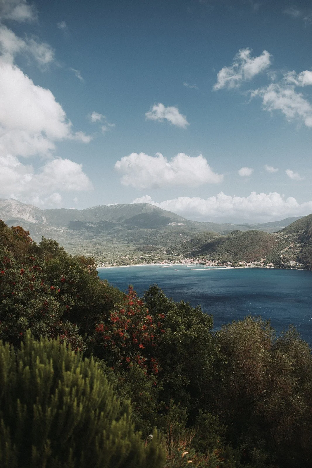 ocean and water view with cloudy sky