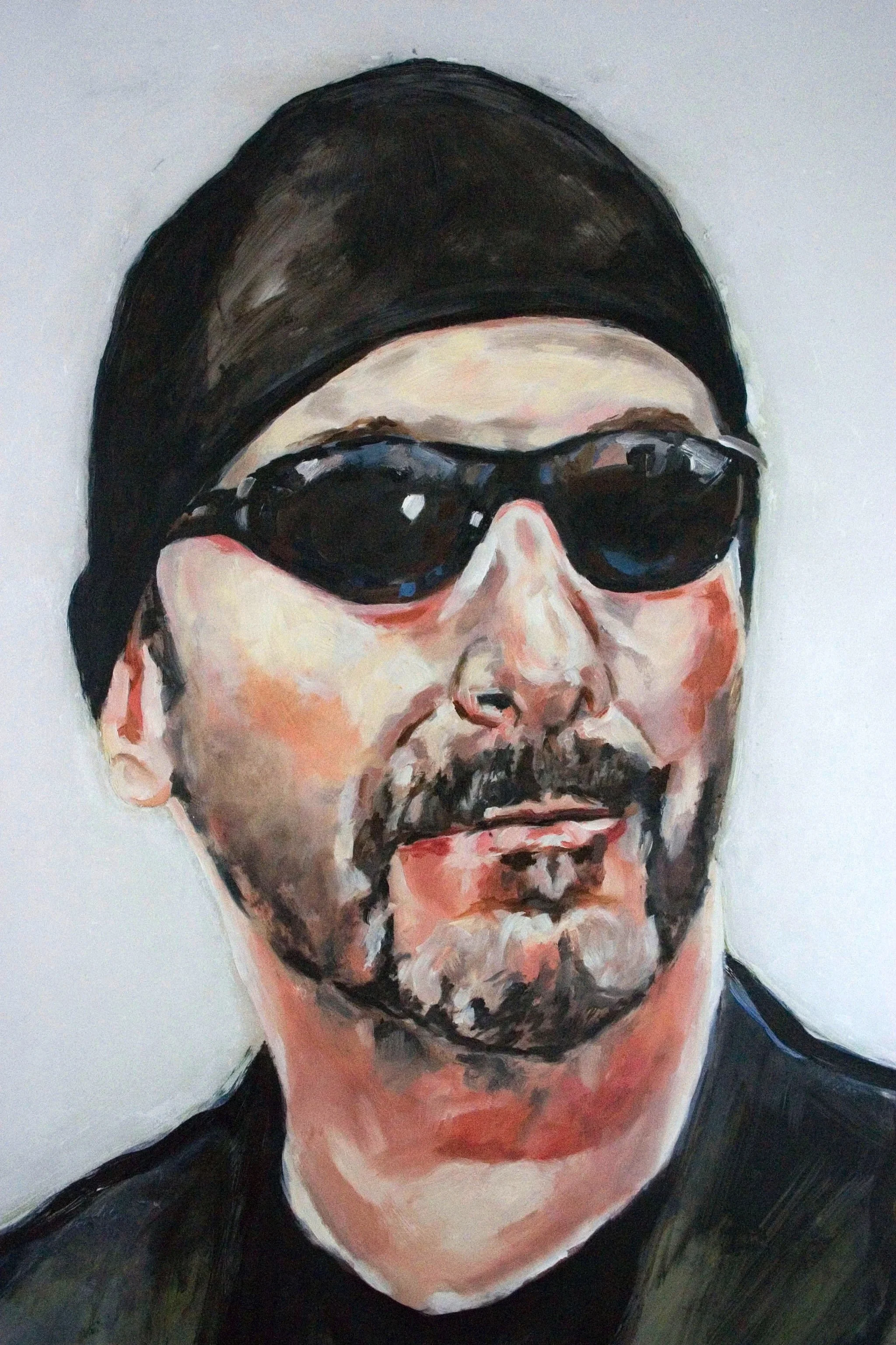  The Edge (detail), 2011, acrylic on mylar, 80 x 42 inches