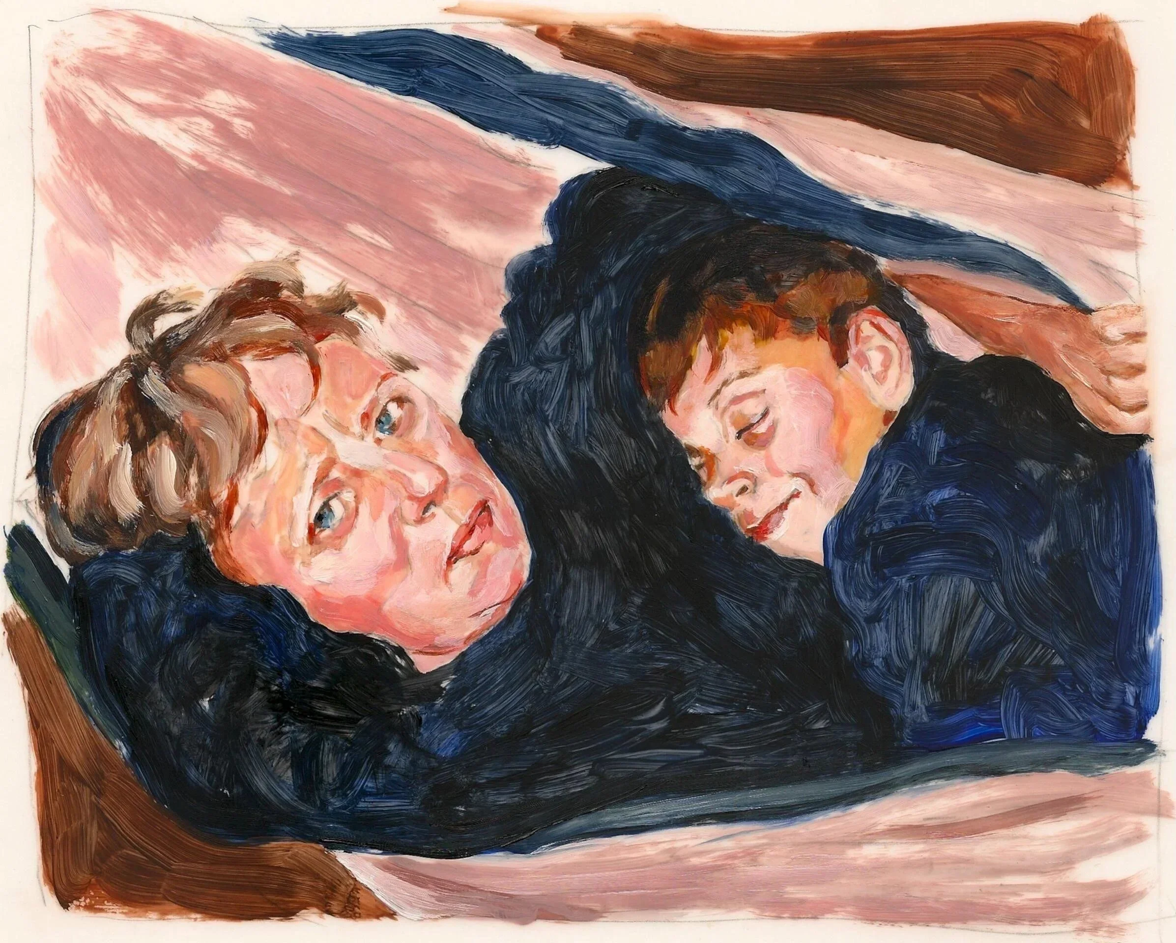 "Susan Hobbs", acrylic on mylar, 11 x 8.5 inches