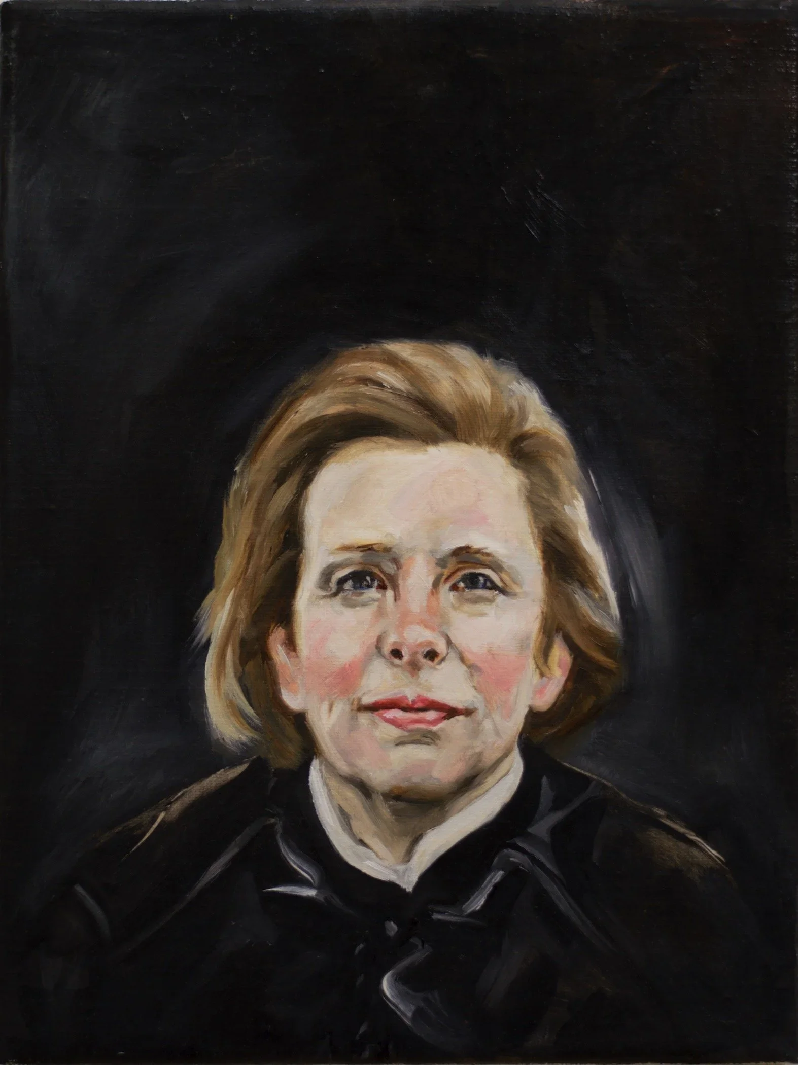 "Lois Jenson", 2018, oil on linen, 12 x 9 inches