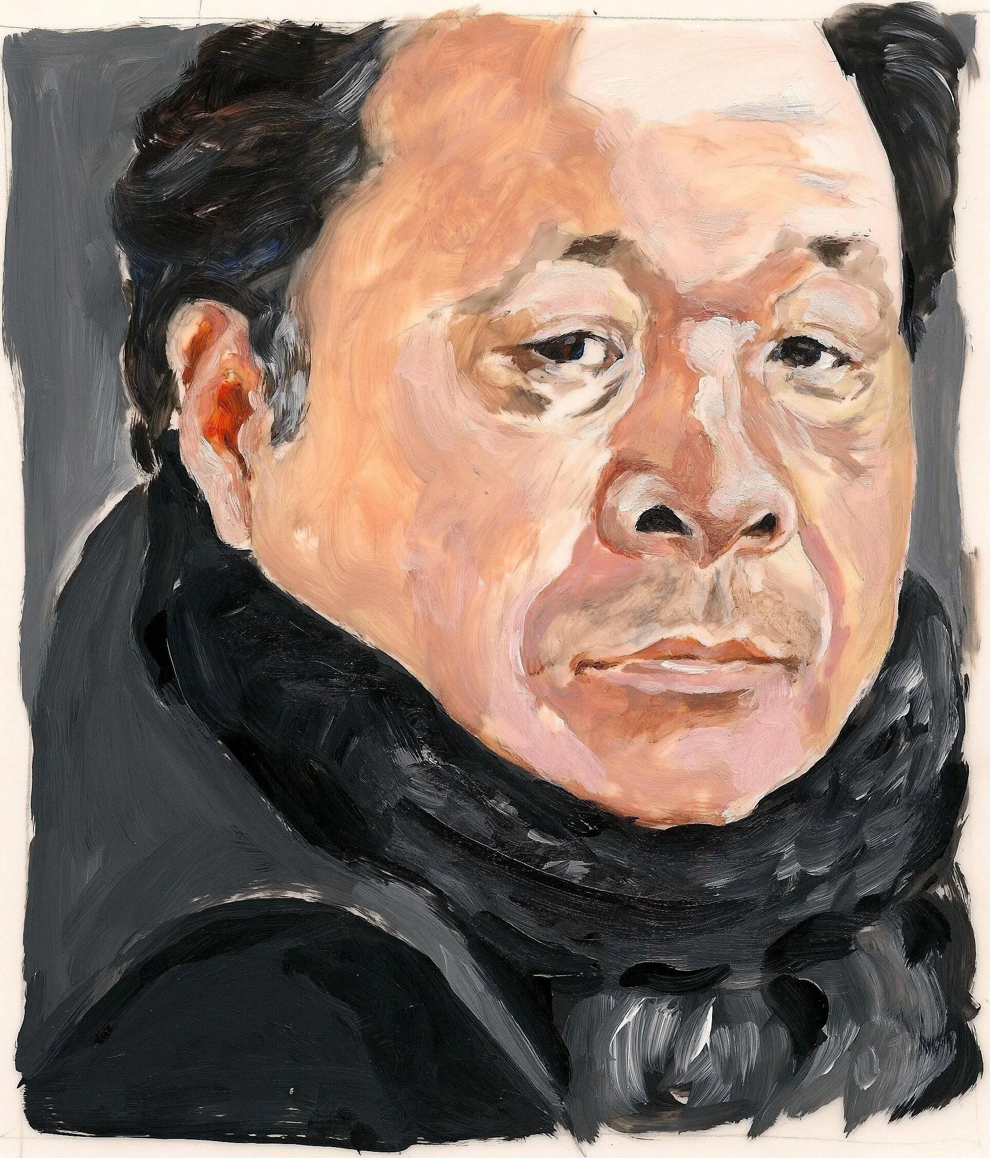 "Jin Sup Yoon", 2011, acrylic on mylar, 11 x 8.5 inches
