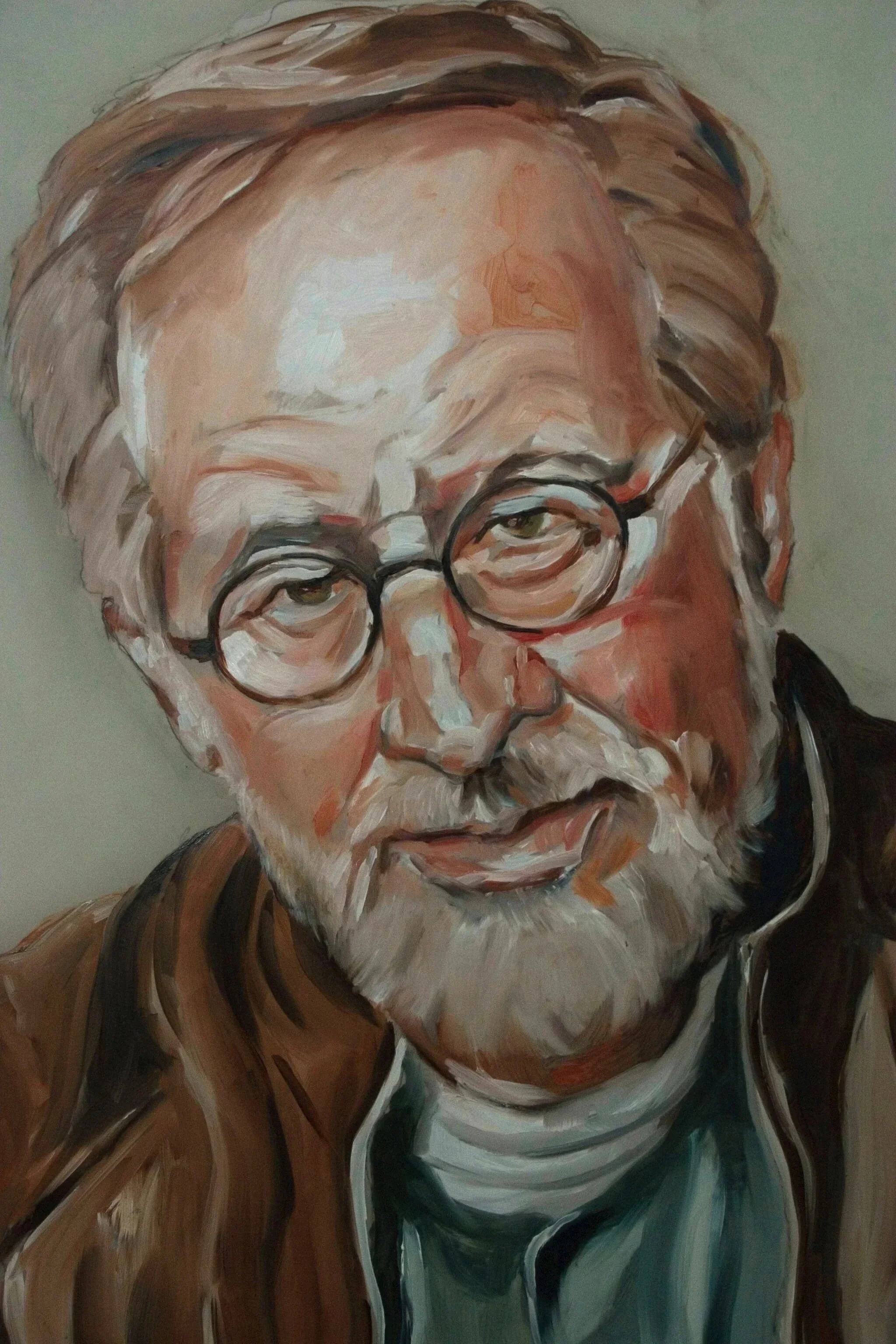 "Steven Spielberg",  acrylic on mylar, 60 x 42 inches