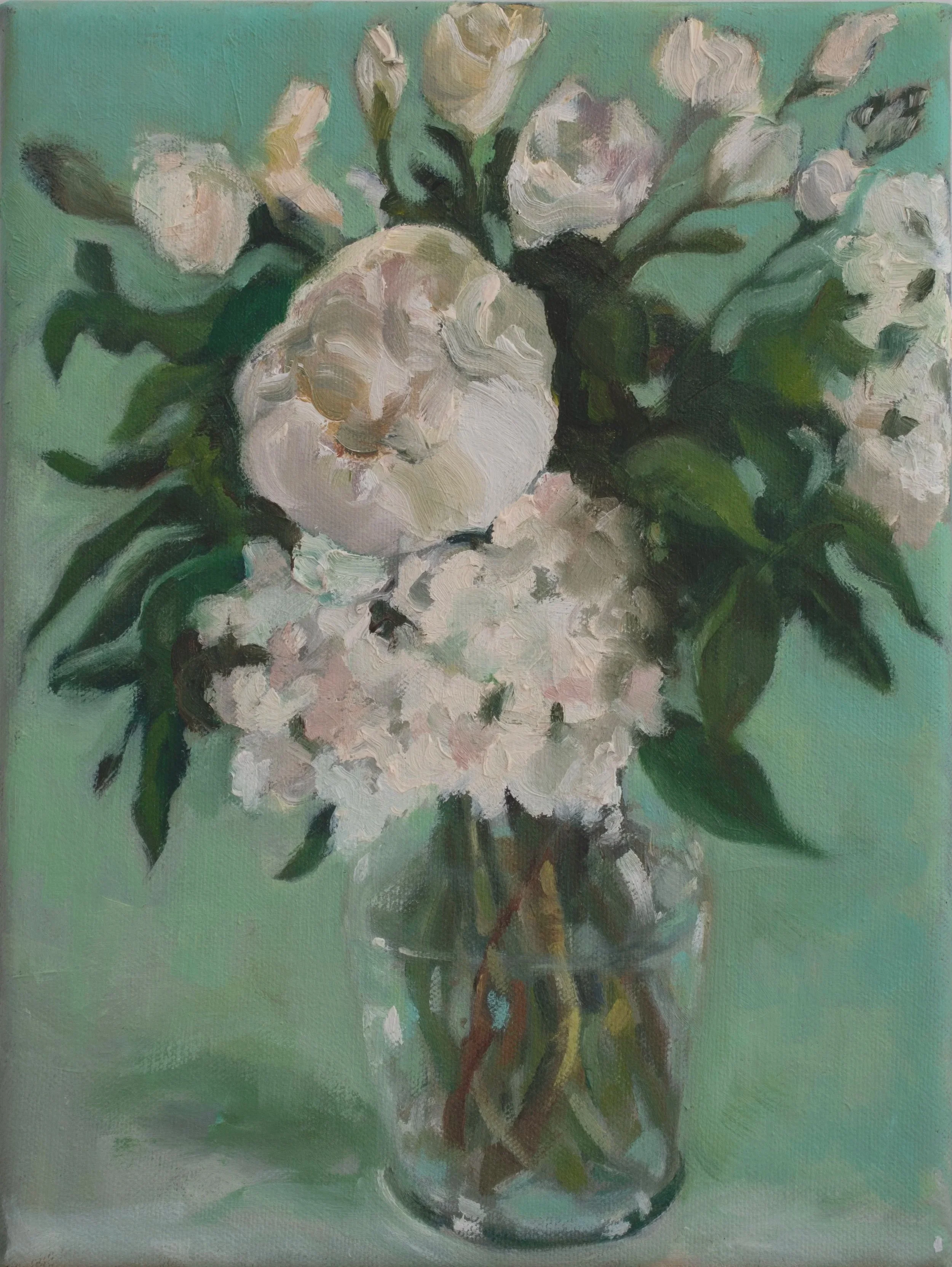  Vert , oil on linen, 9 x 12 inches