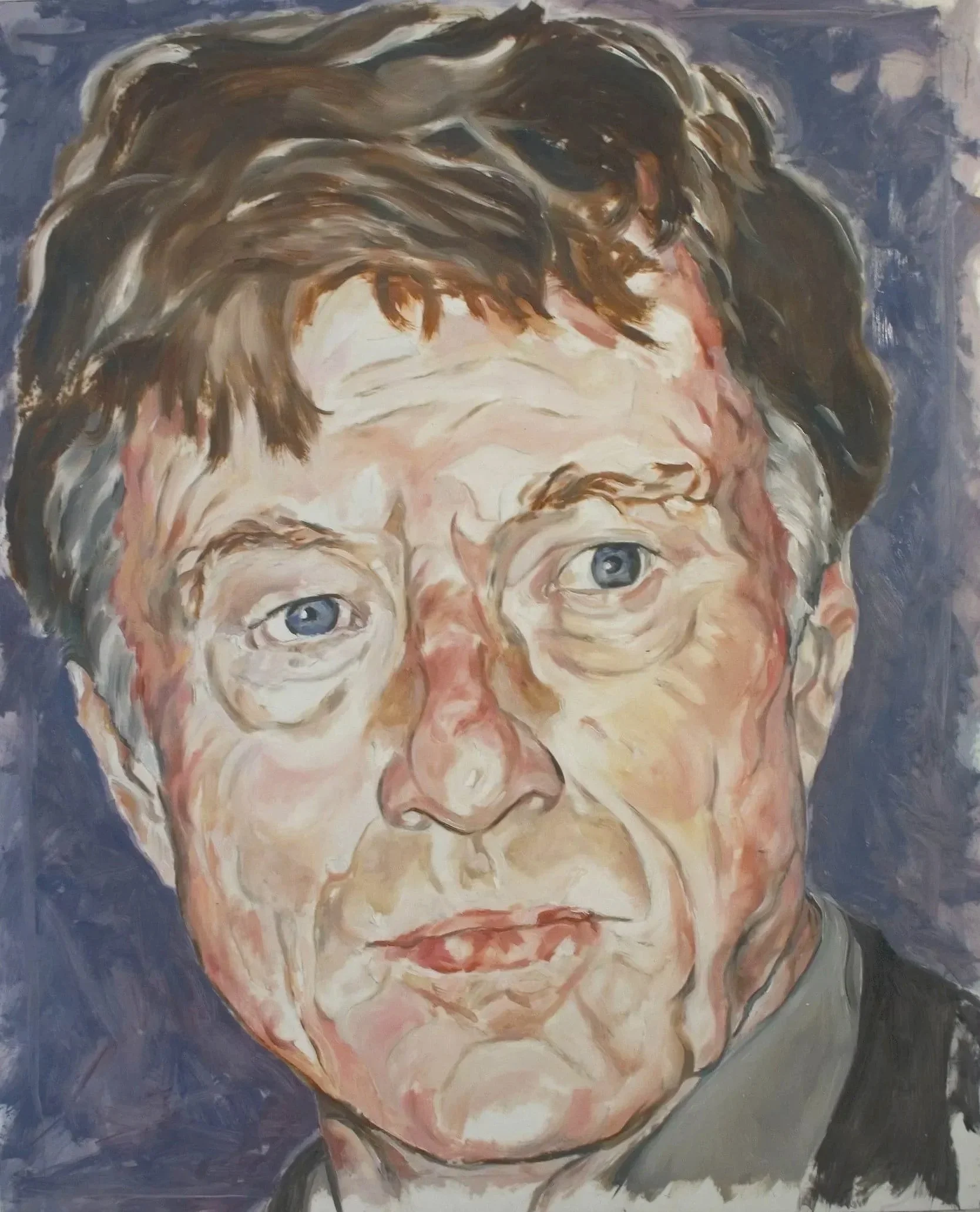  Robert Redford/em , acrylic on mylar on wood panel, 32 x 26 inches