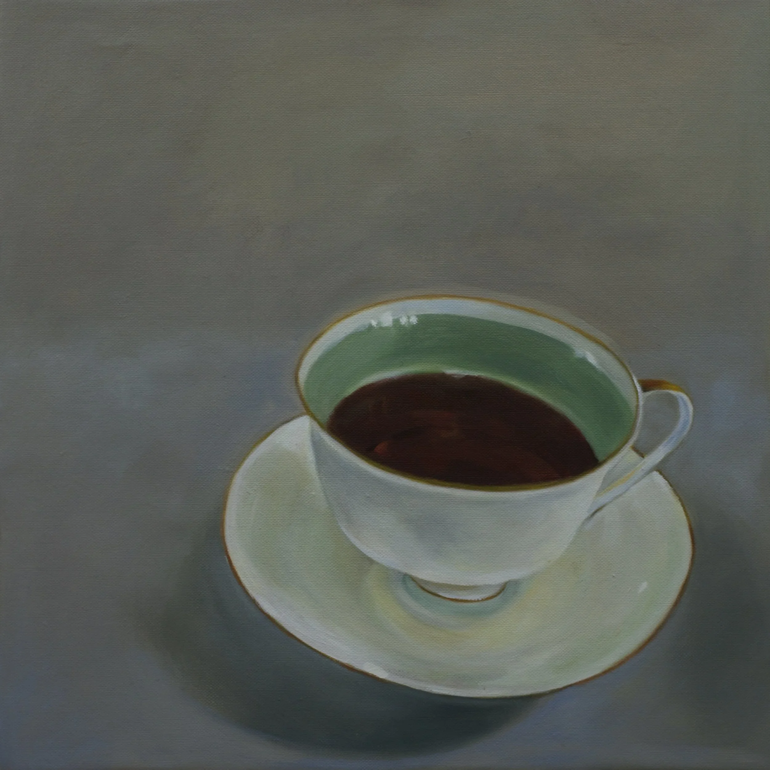 "Because you have the most kids in school", 2016, oil on linen, 14 x 14 inches