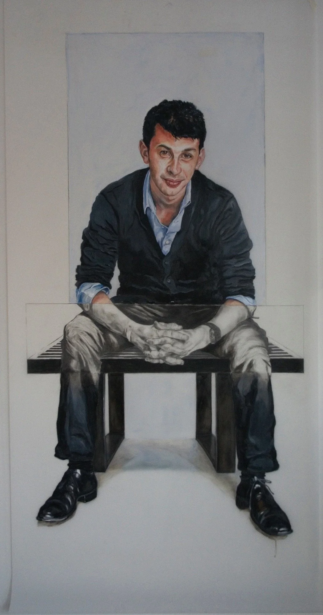  Jeremy Chilnick , oil on mylar, 60 x 36 inches