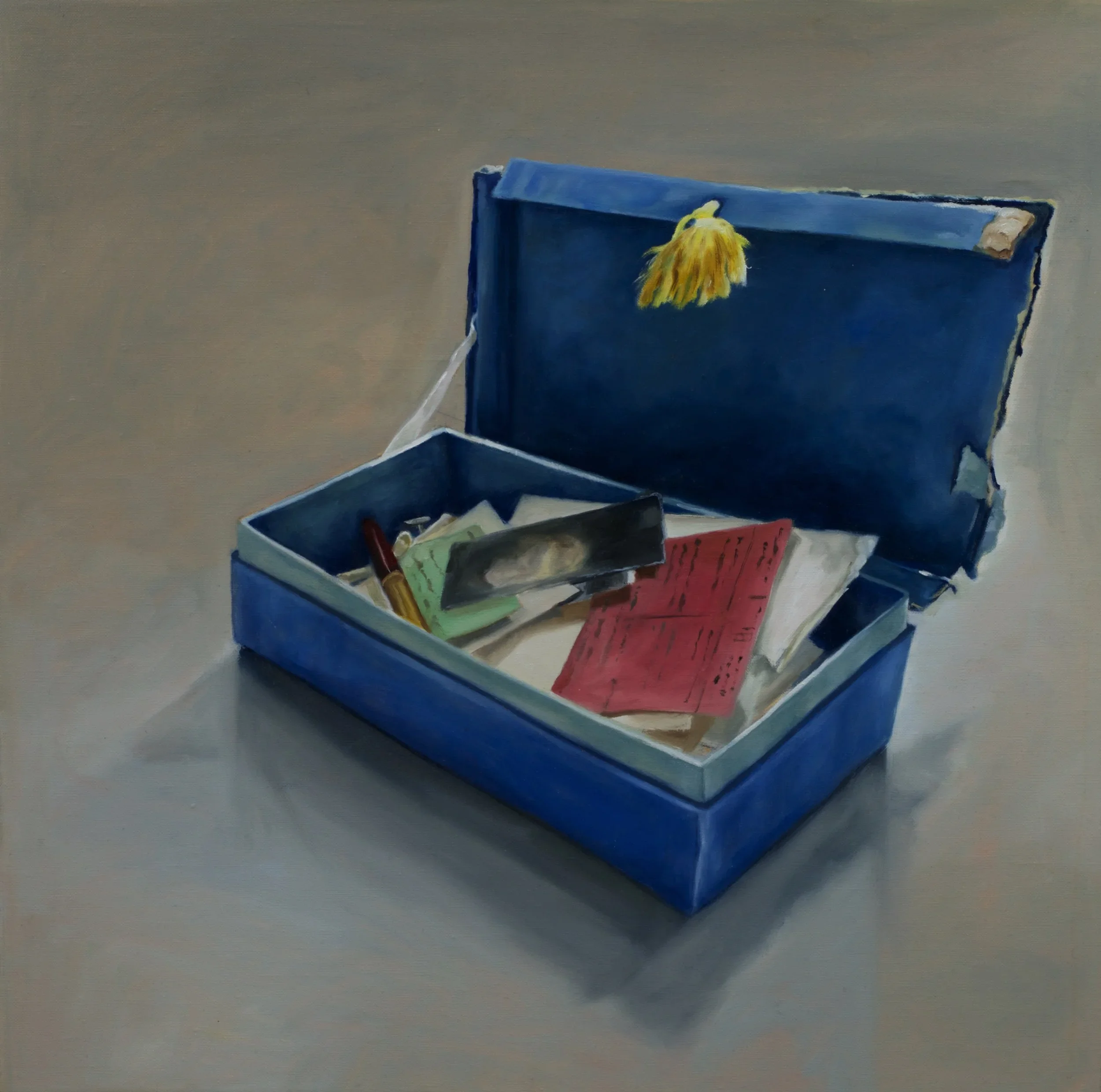 "Found", 2016, oil on linen, 20 x 20 inches