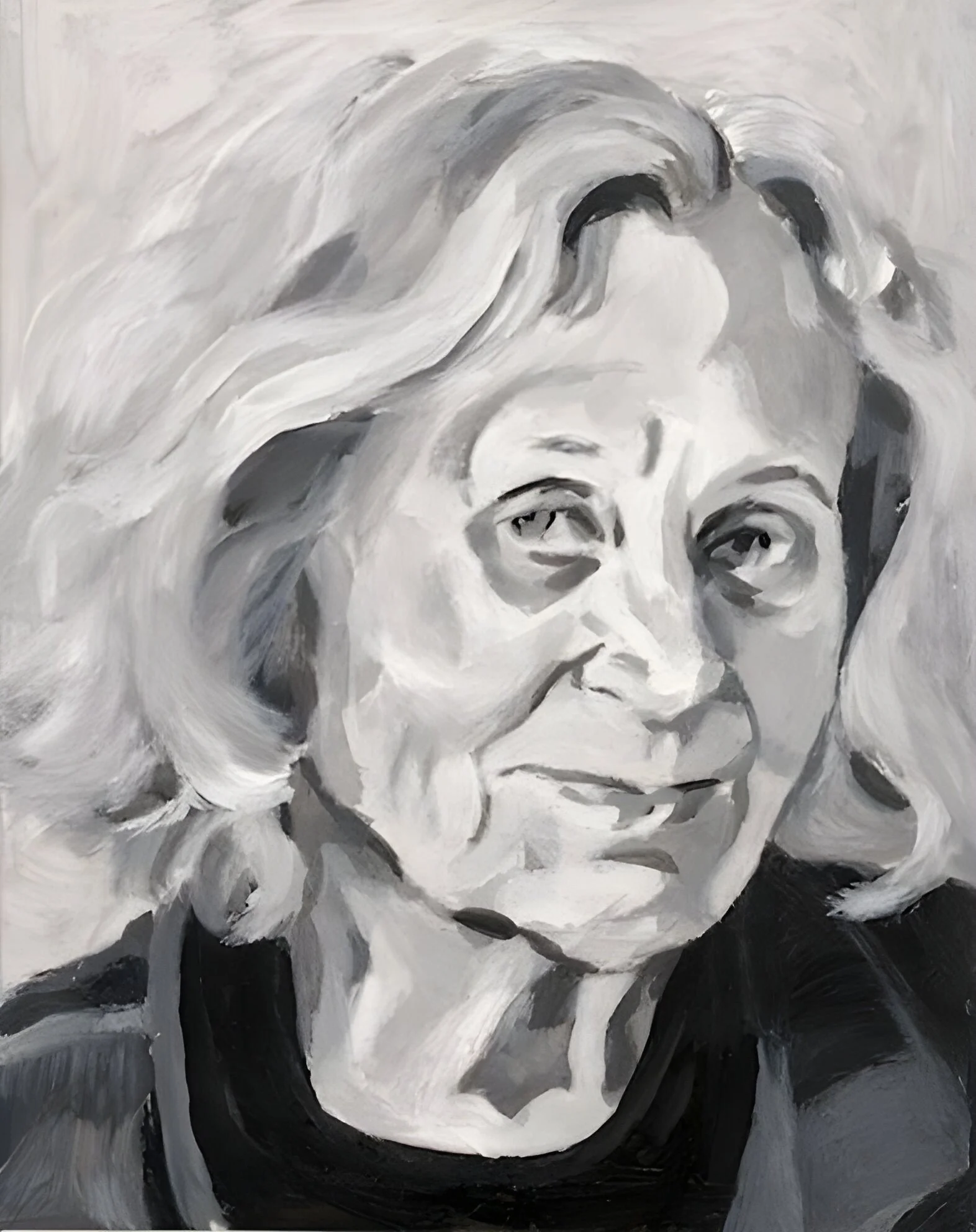 "Eva Stubbs" (Artist), acrylic on mylar on wood panel 5.5 x 7 inches