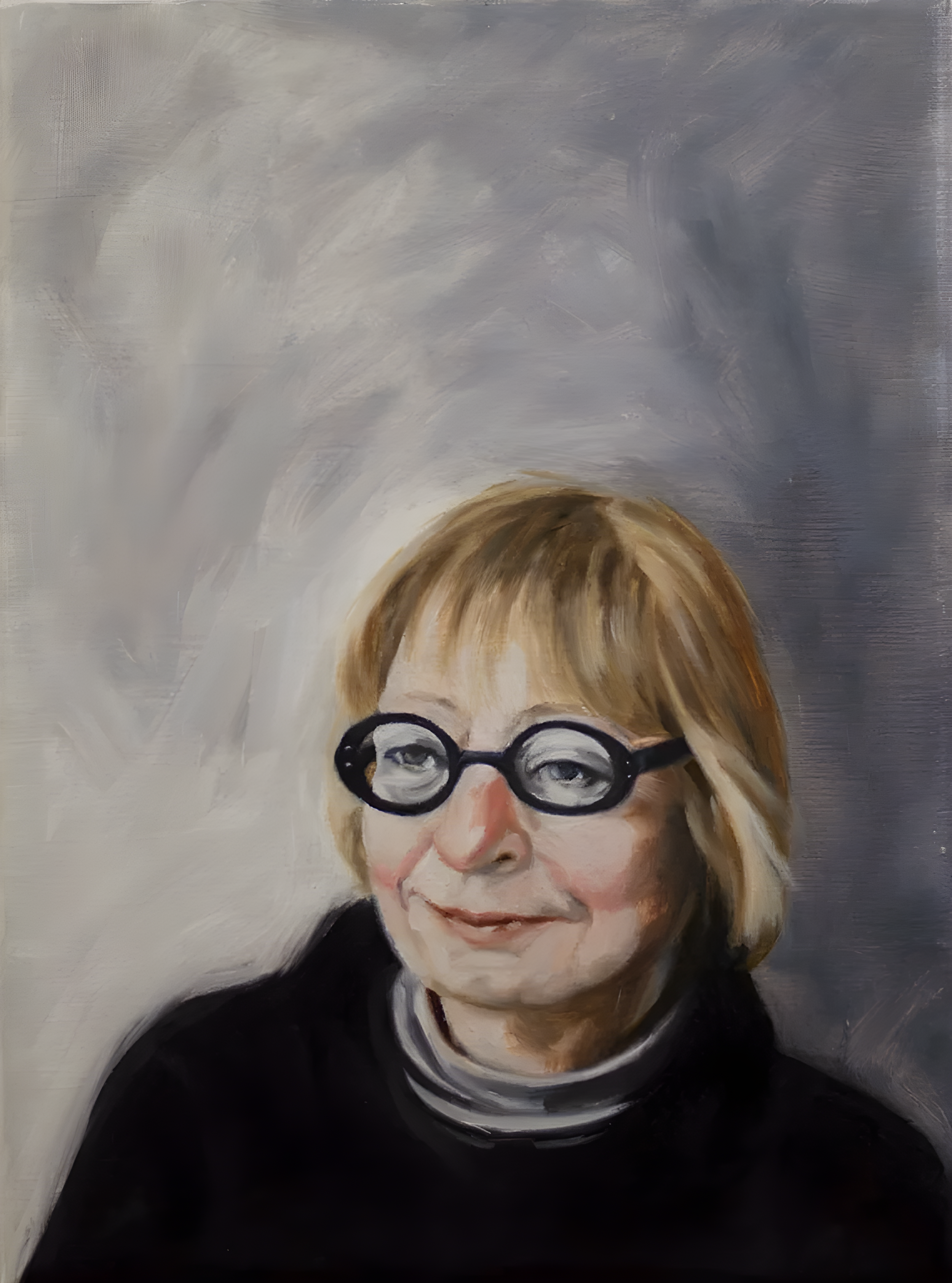  Jane Jacobs , 2018, oil on linen, 12 x 9 inches
