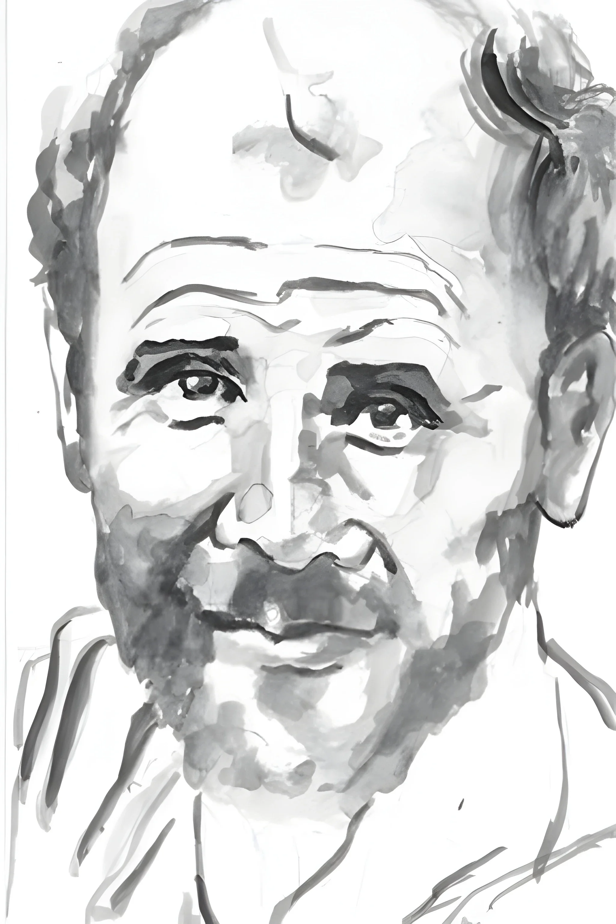  Klimt , watercolour on paper, 6 x 4 inches