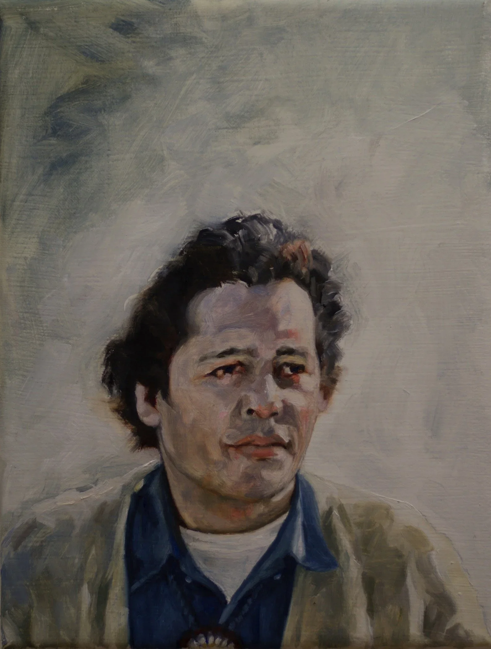 "Richard Oakes", oil on linen, 12 x 9 inches