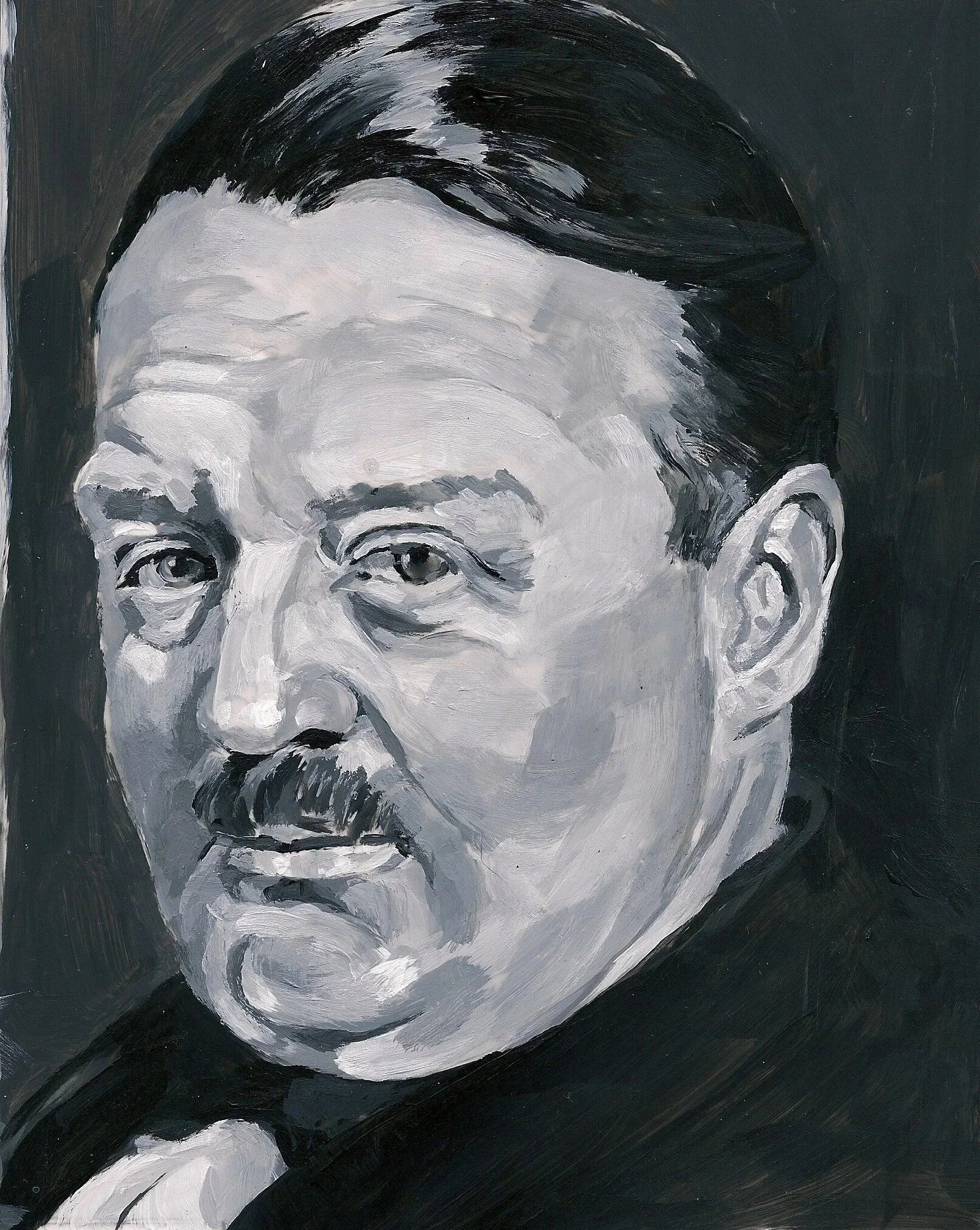 "Franz Johnston" (Artist, Group of Seven), acrylic on mylar on wood panel 5.5 x 7 inches