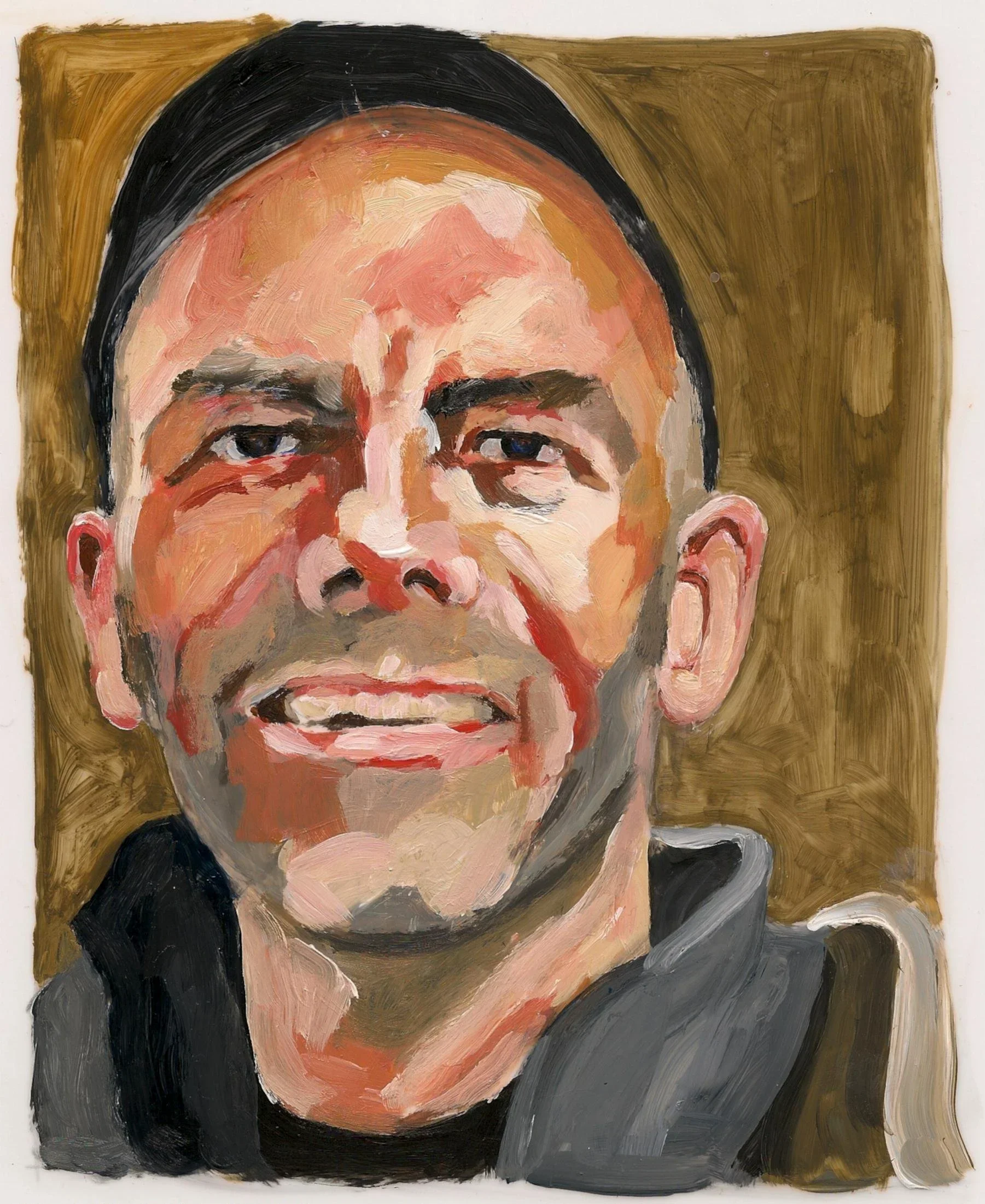 "Kelly McCray", acrylic on mylar, 11 x 8.5 inches