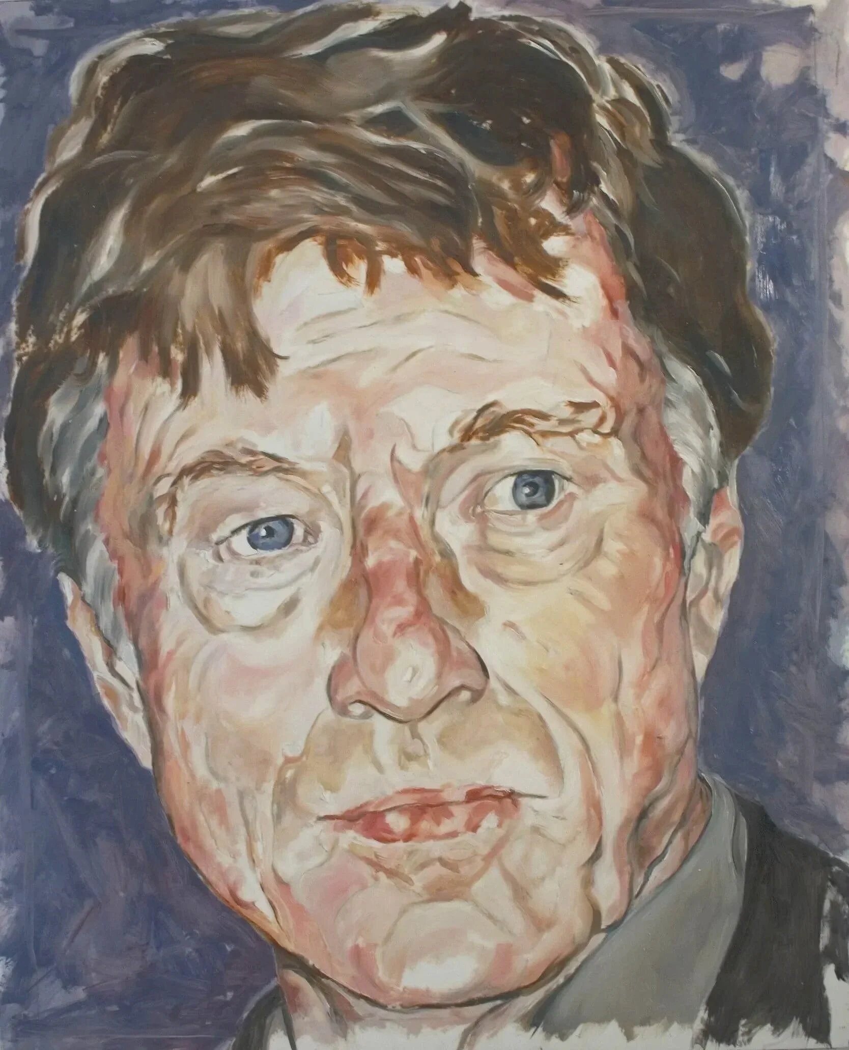 "Robert Redford", acrylic on mylar on wood panel, 32 x 26 inches