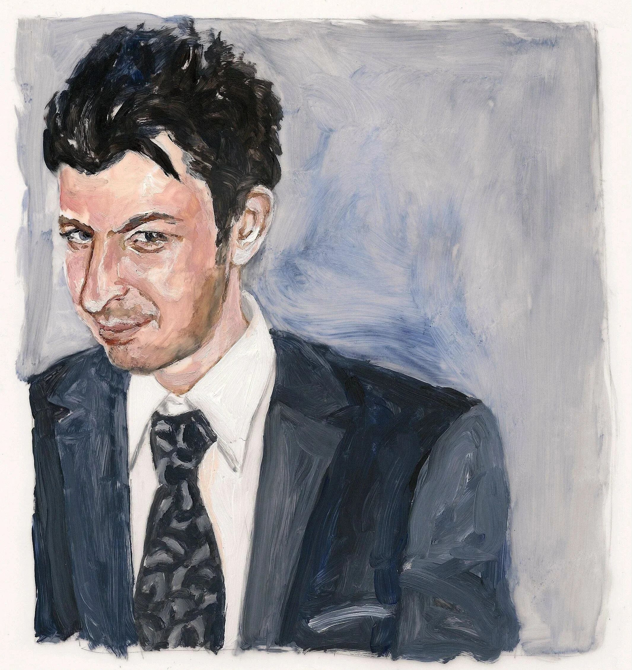 "Jeremy Chilnick", acrylic on mylar, 11 x 8.5 inches