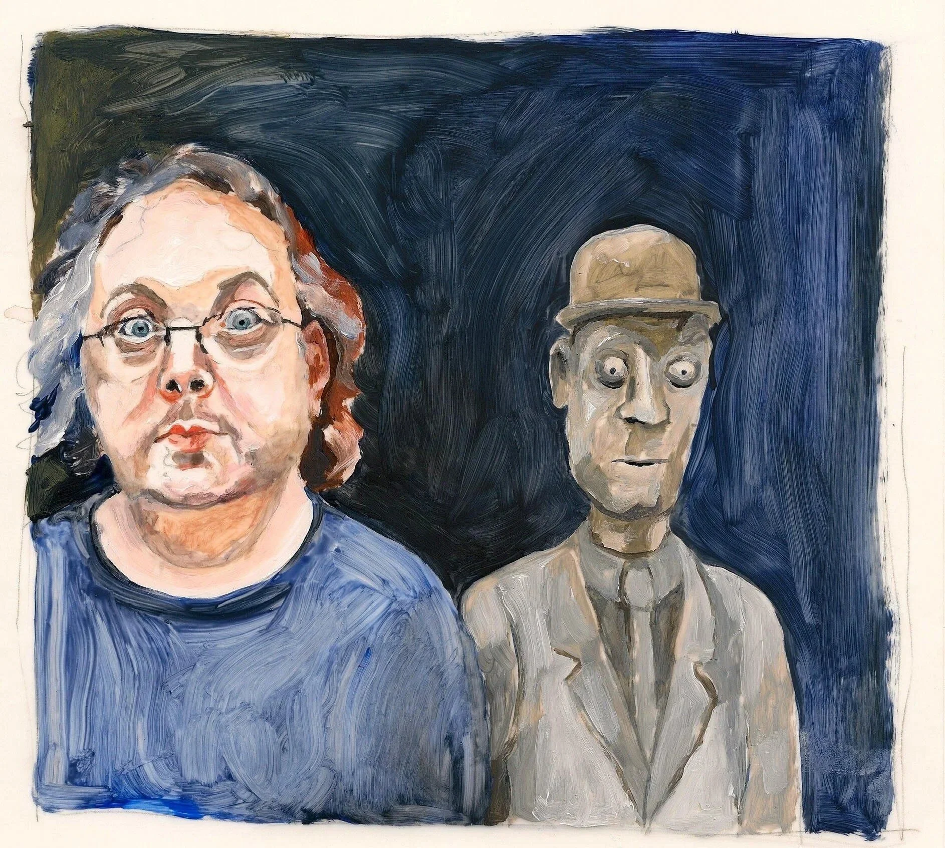 "Martin Pickles", 2011, acrylic on mylar, 11 x 8.5 inches