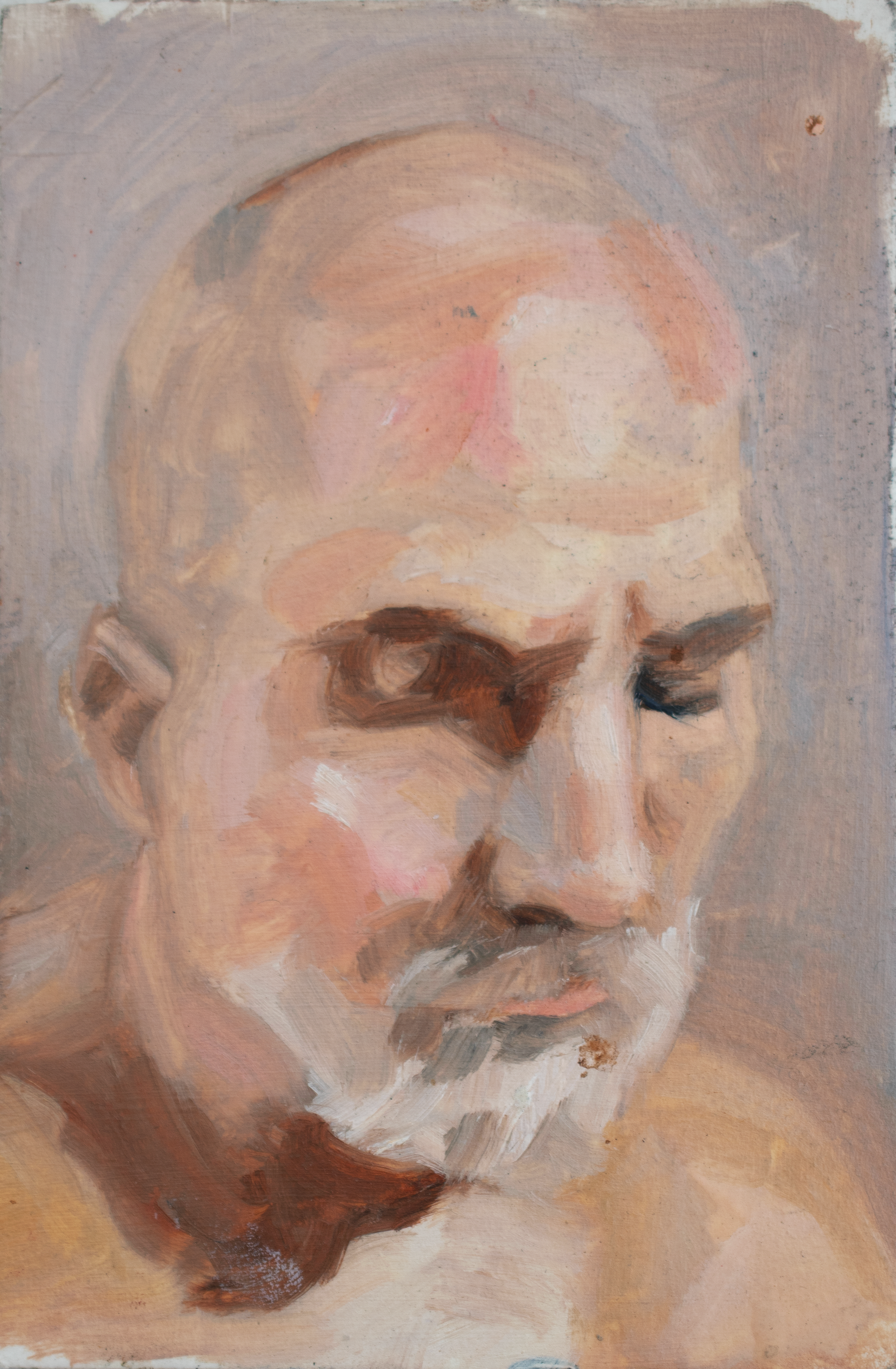 "I painted you before we met", oil on paper, 6 x 4 inches