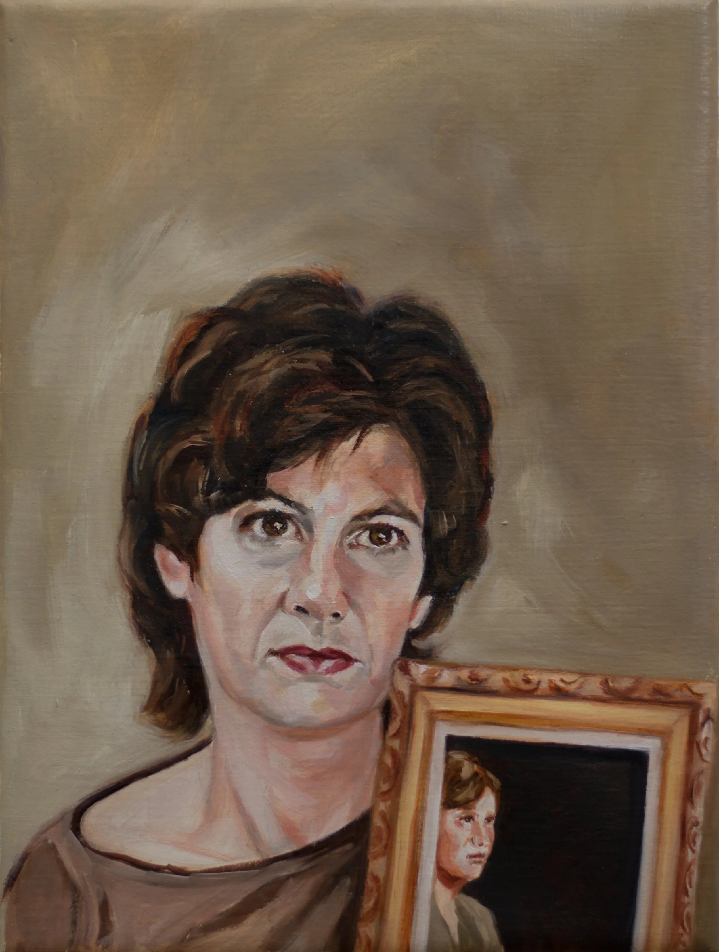 "Candy Lightner", 2018, oil on linen, 12 x 9 inches