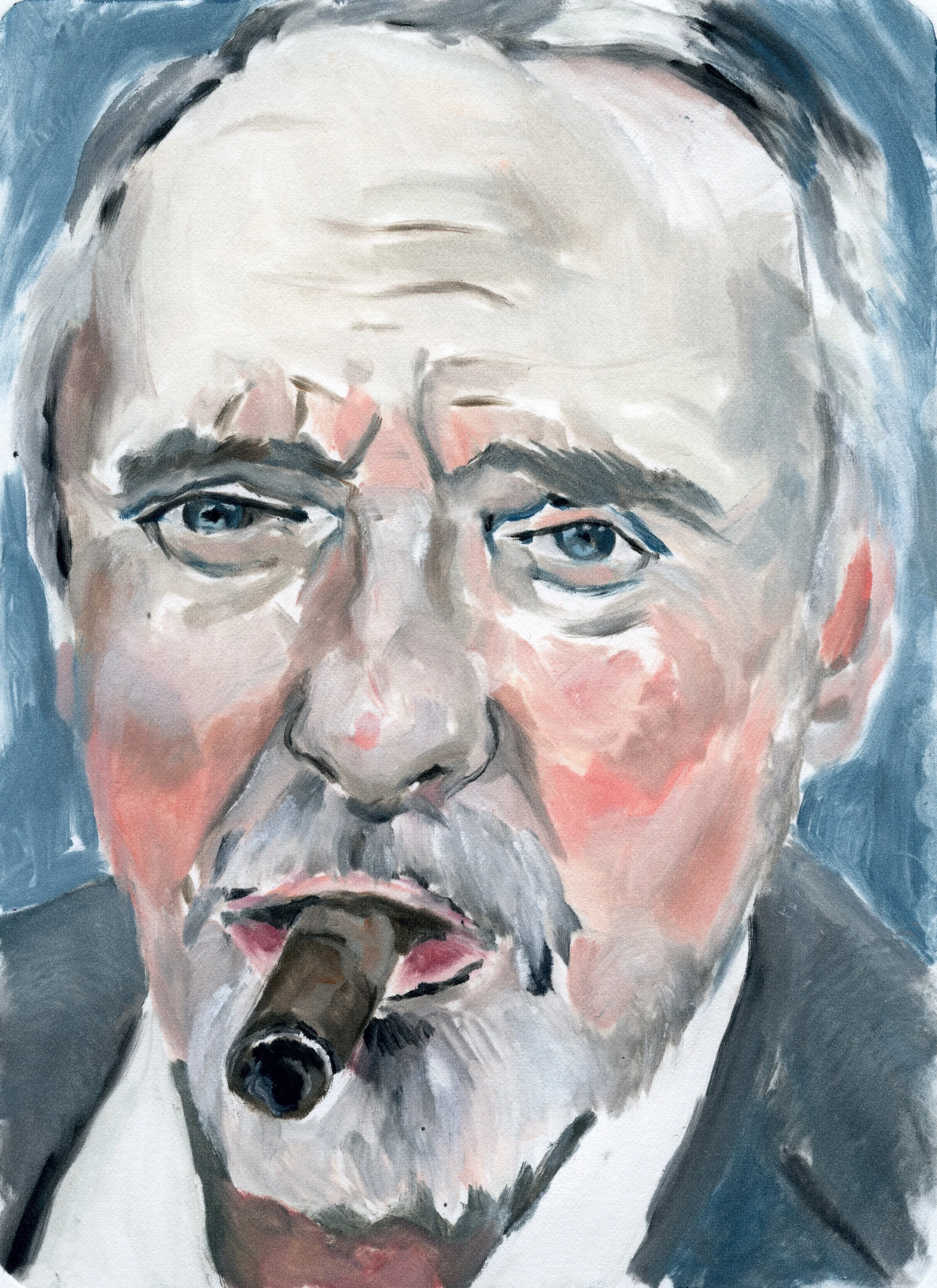  Dennis Hopper , monotype, 10 x 7.5 inches