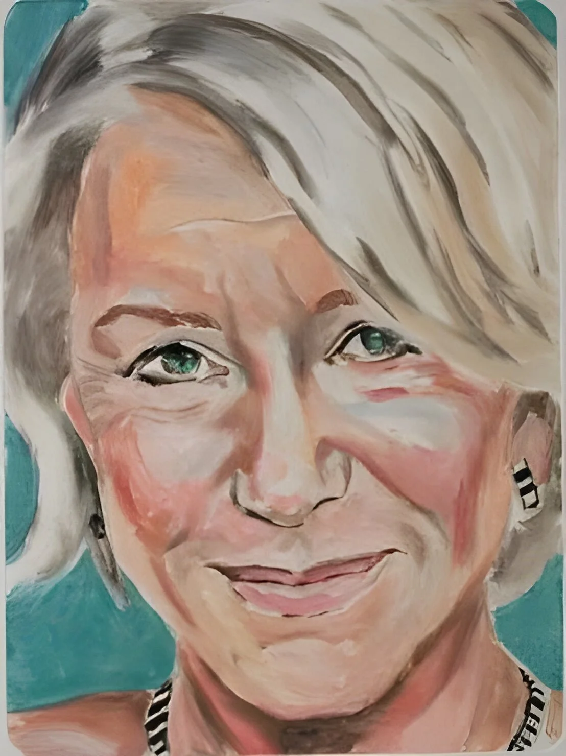 "Helen Mirren", monotype, 10 x 7.5 inches