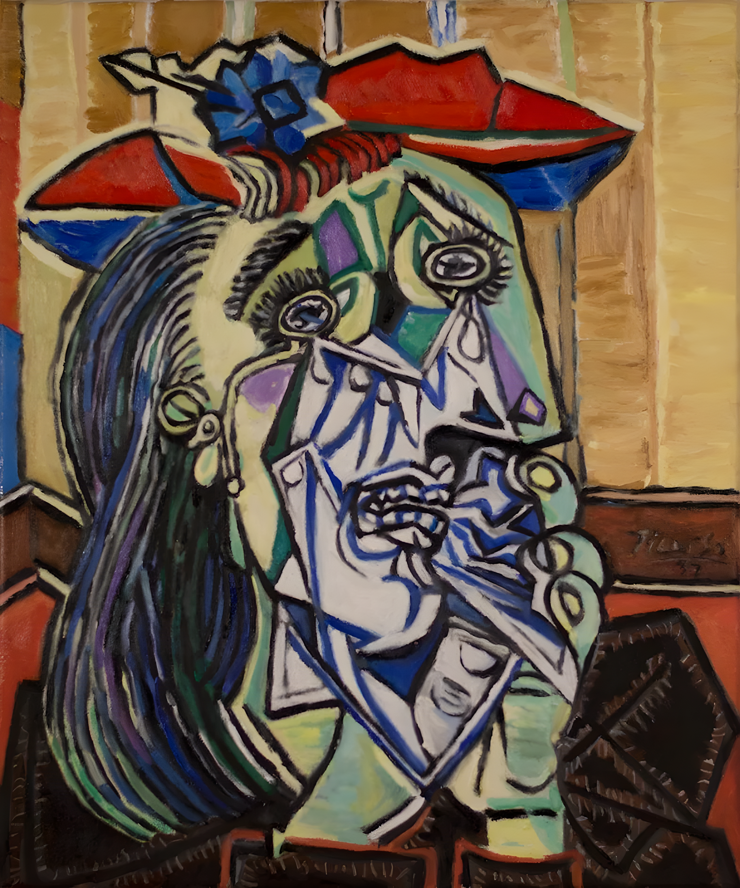  Picasso's Weeping Woman , oil on canvas, 23 x 19 inches