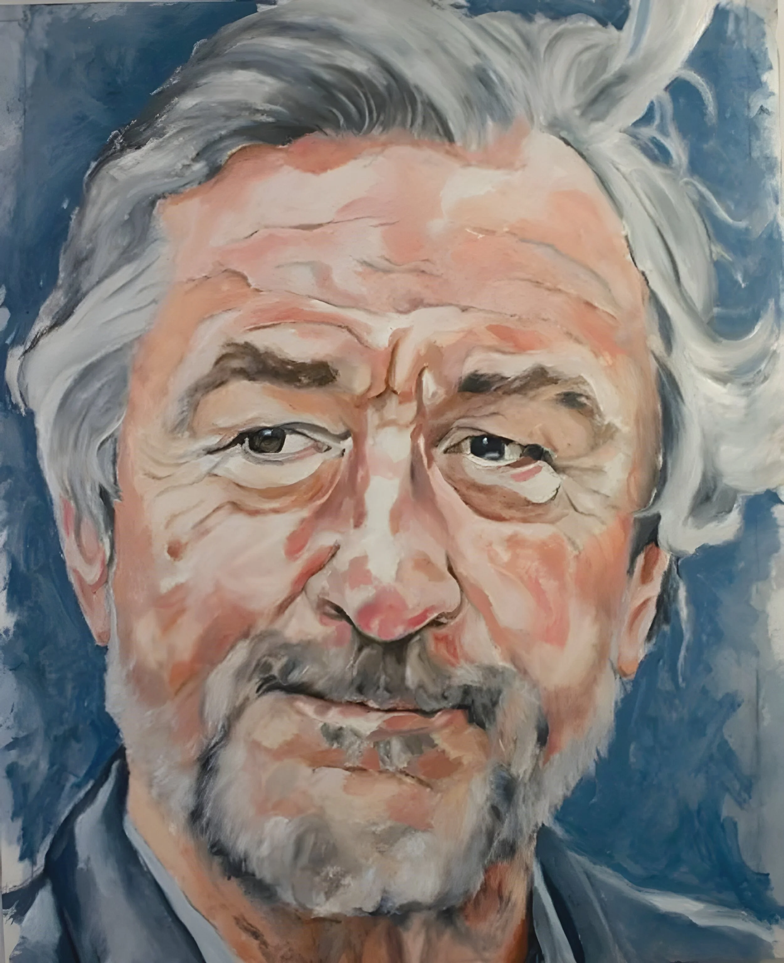"Robert De Niro", acrylic on mylar on wood panel, 32 x 26 inches