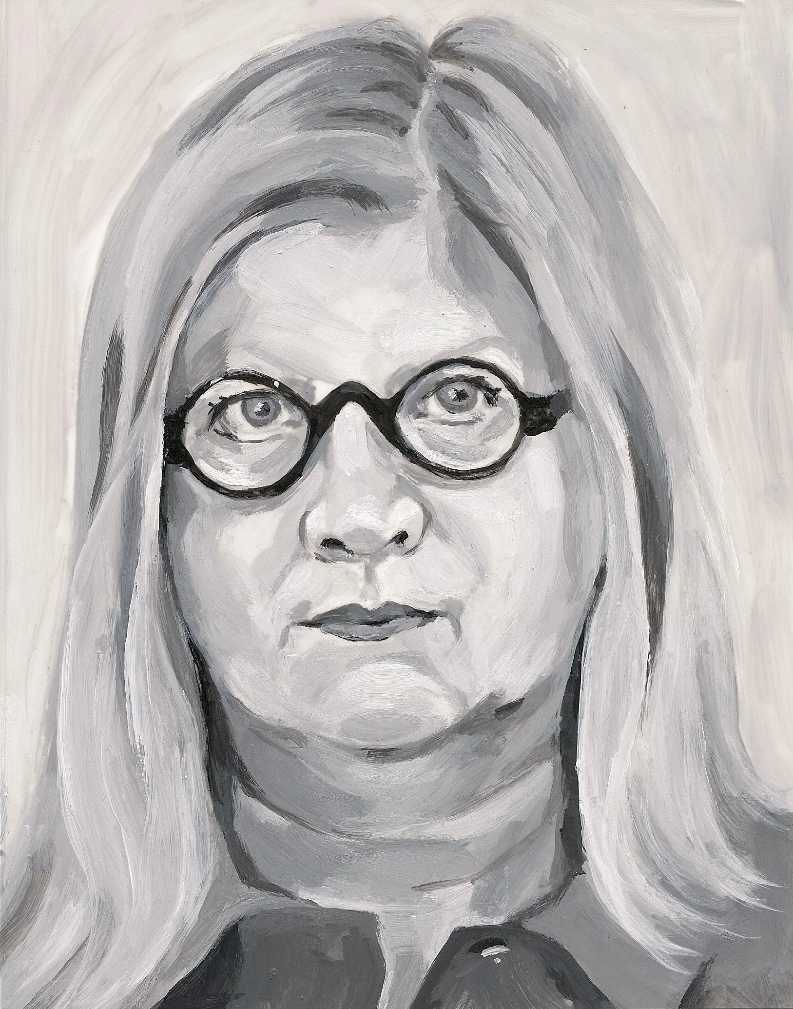  Wanda Koop , acrylic on mylar on wood panel, 5.5 x 7 inches