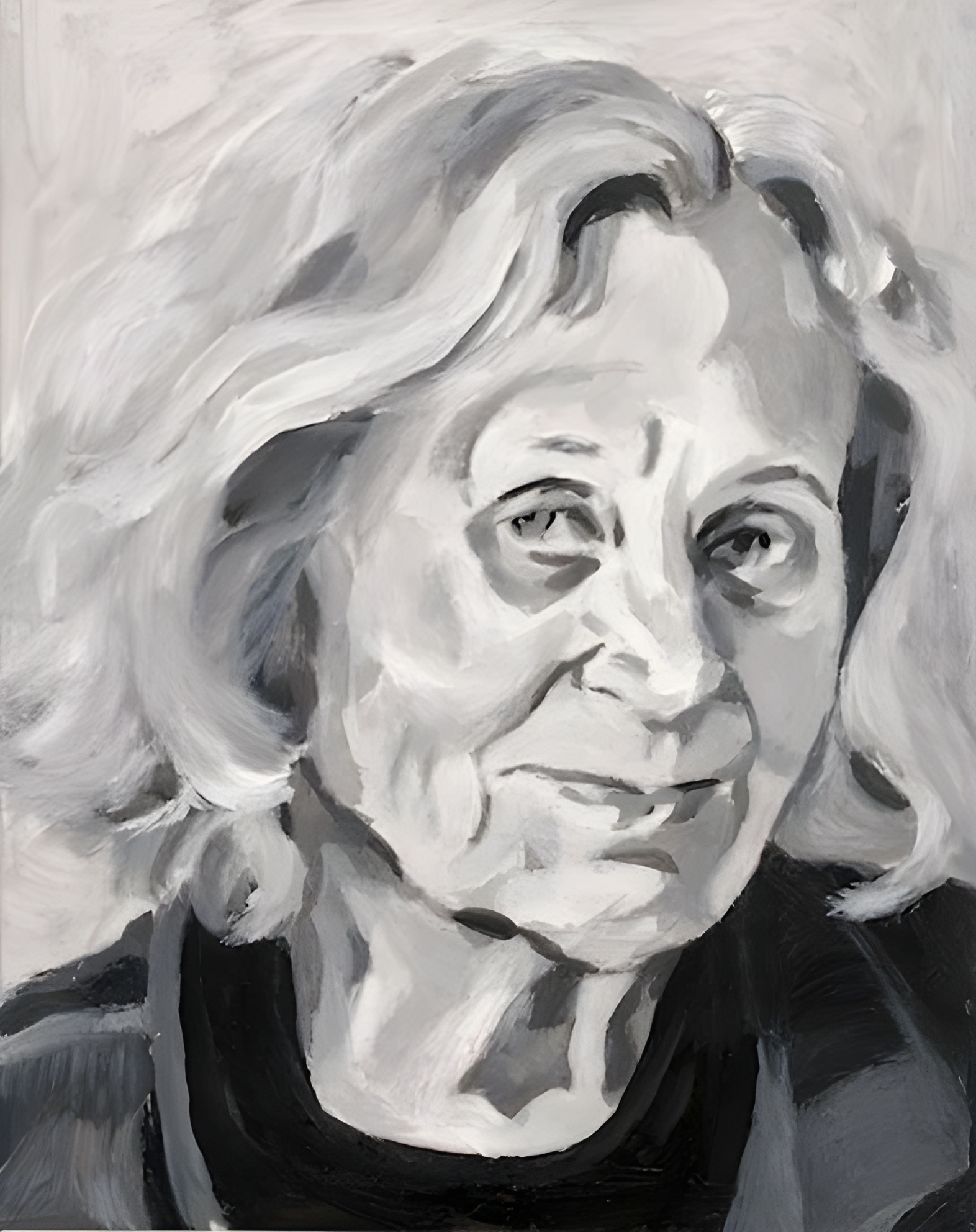  Eva Stubbs (Artist) , acrylic on mylar on wood panel 5.5 x 7 inches