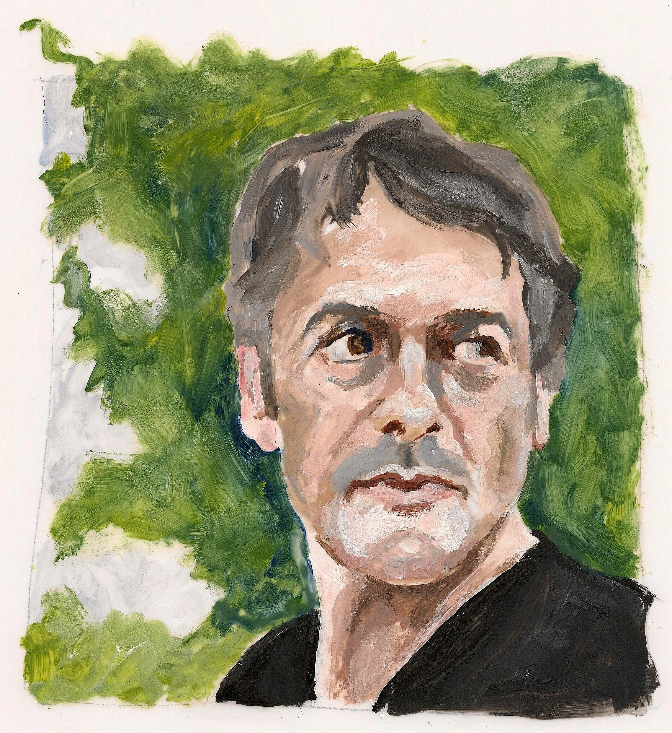 "Ralph Benmurgie", acrylic on mylar, 11 x 8.5 inches