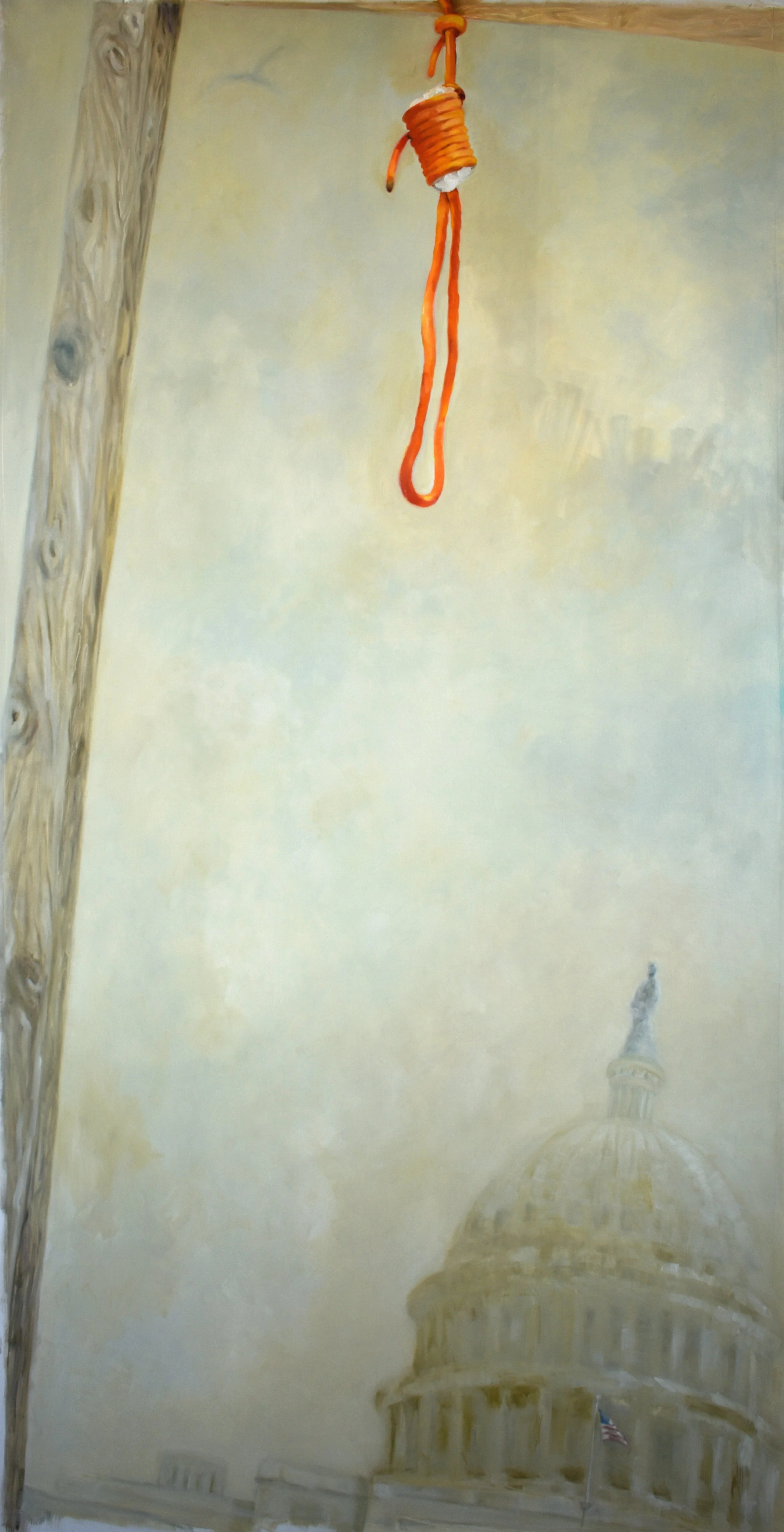  Hang Mike Pence , oil on canvas, 72 x 36 inches
