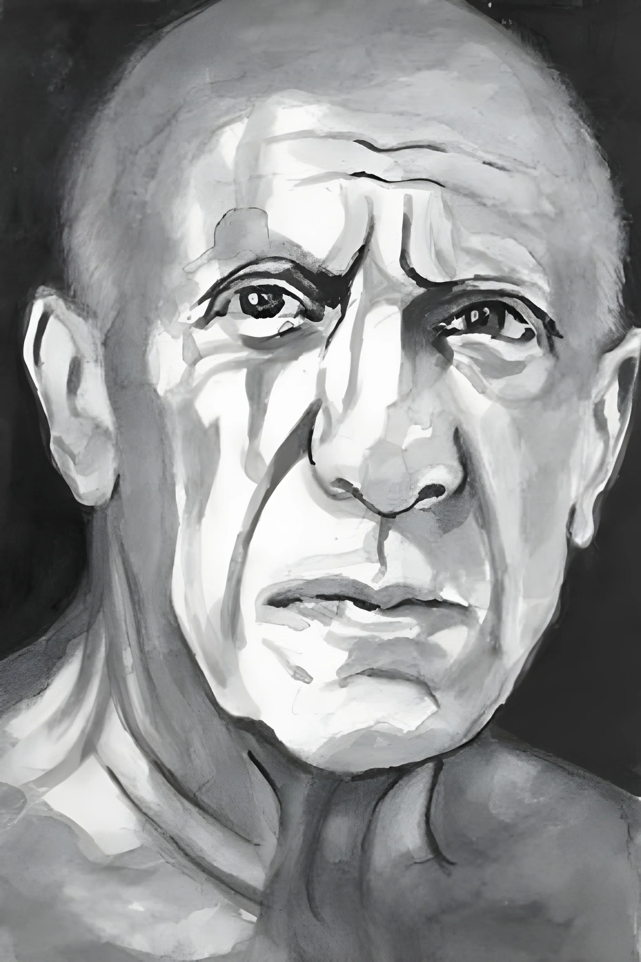  Picasso , watercolour on paper, 6 x 4 inches
