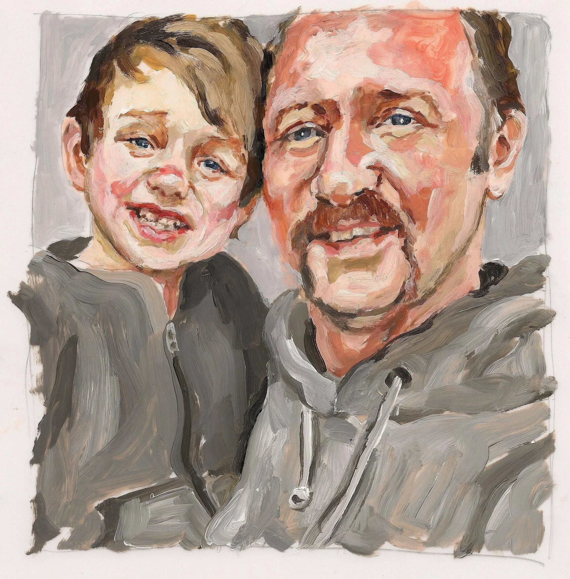 "Morgan Spurlock", acrylic on mylar, 11 x 8.5 inches