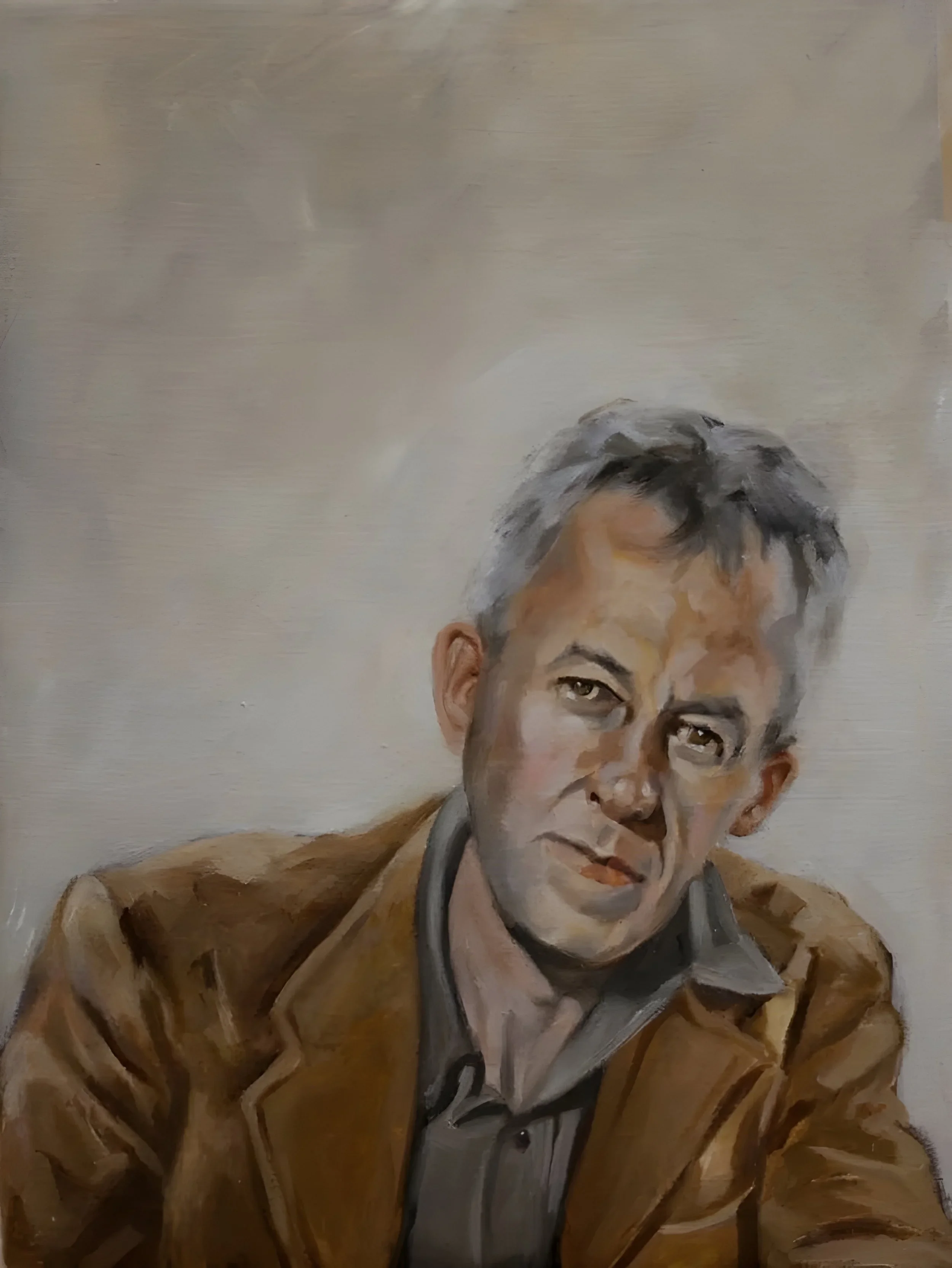 "Bill Wilson", 2018, oil on linen, 12 x 9 inches