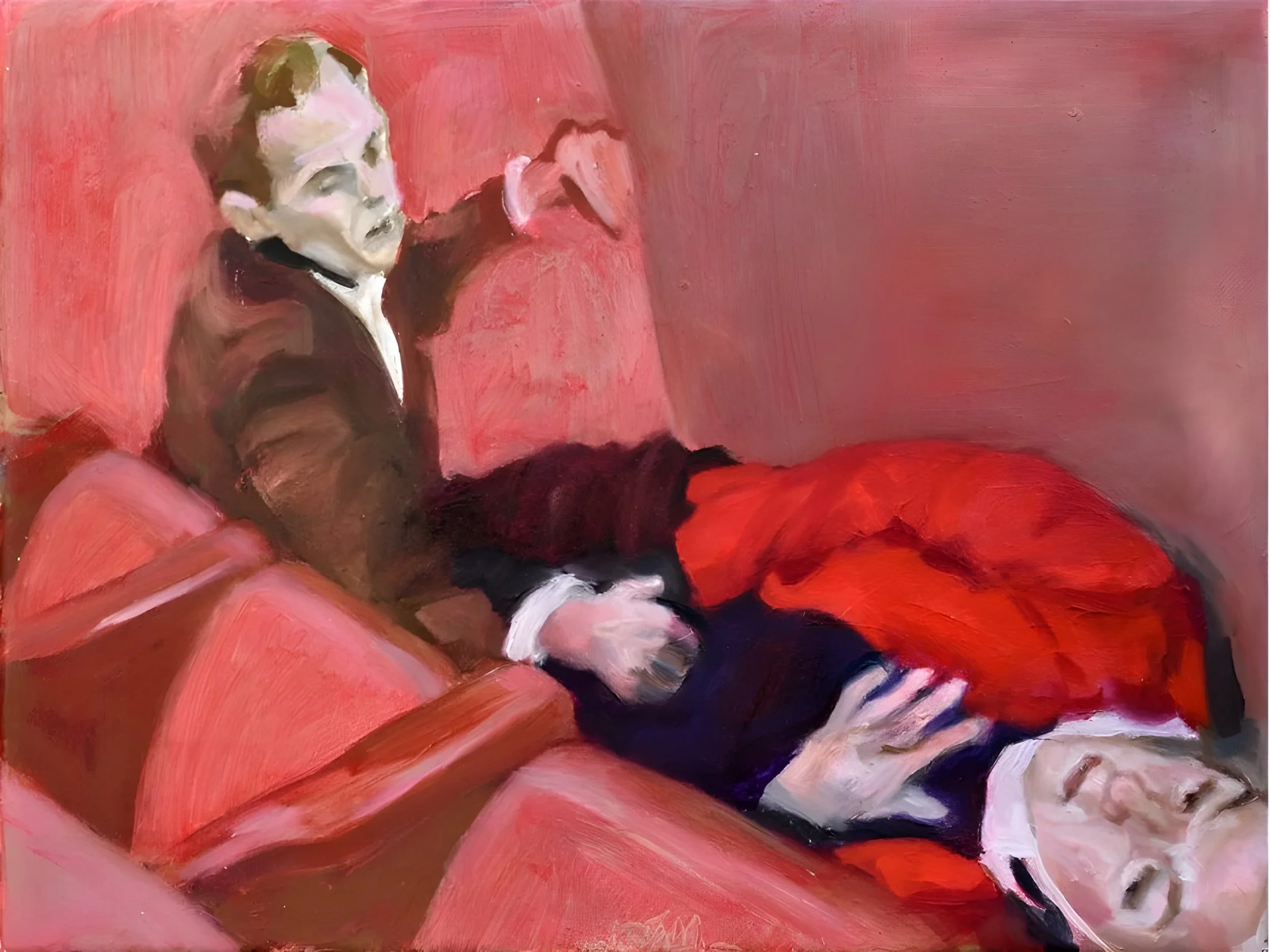 "2:20 pm House Gallery", 9 x 12 inches each, oil on linen