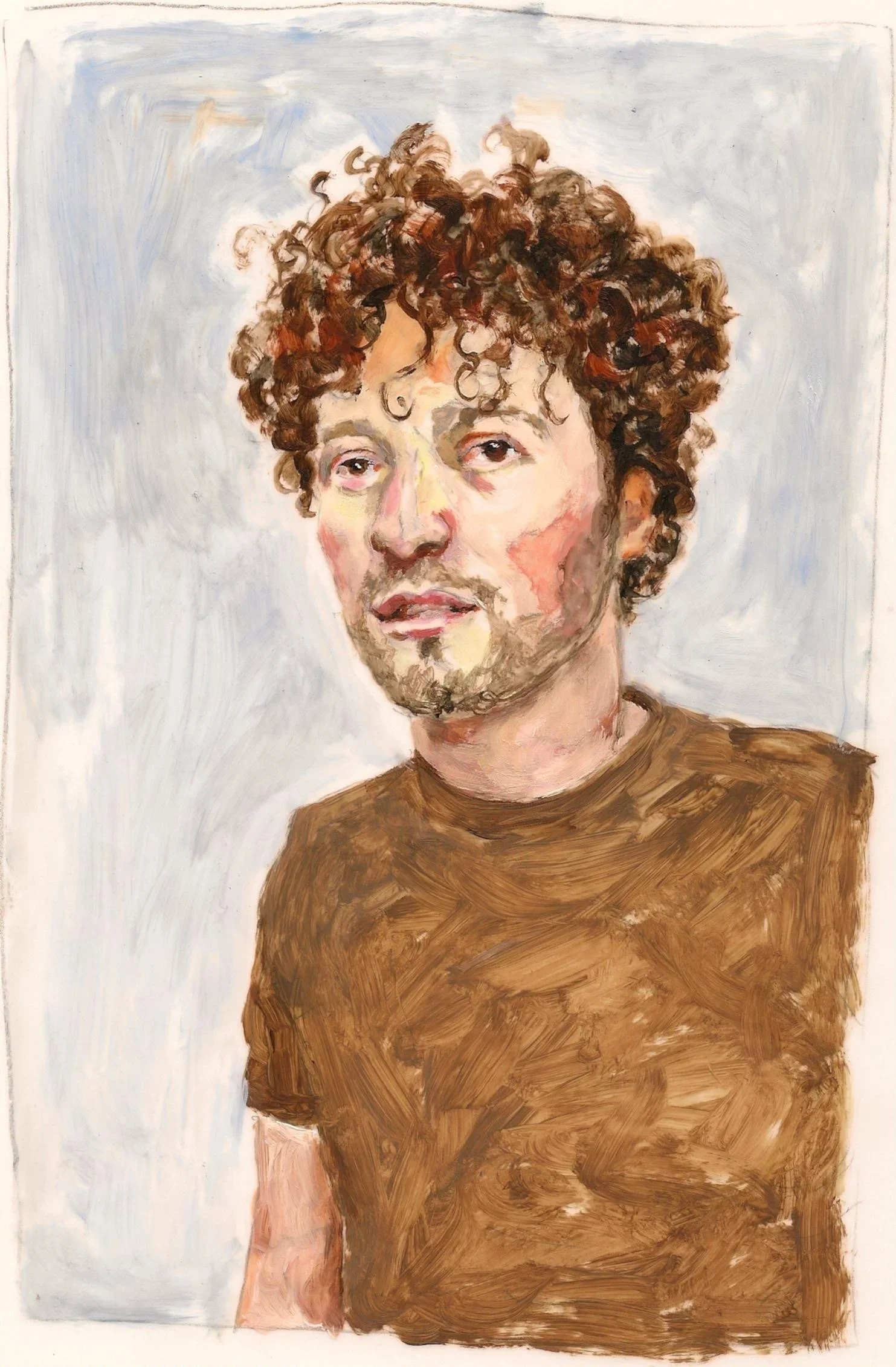 "Adad Hannah", 2011, acrylic on mylar, 11 x 8.5 inches