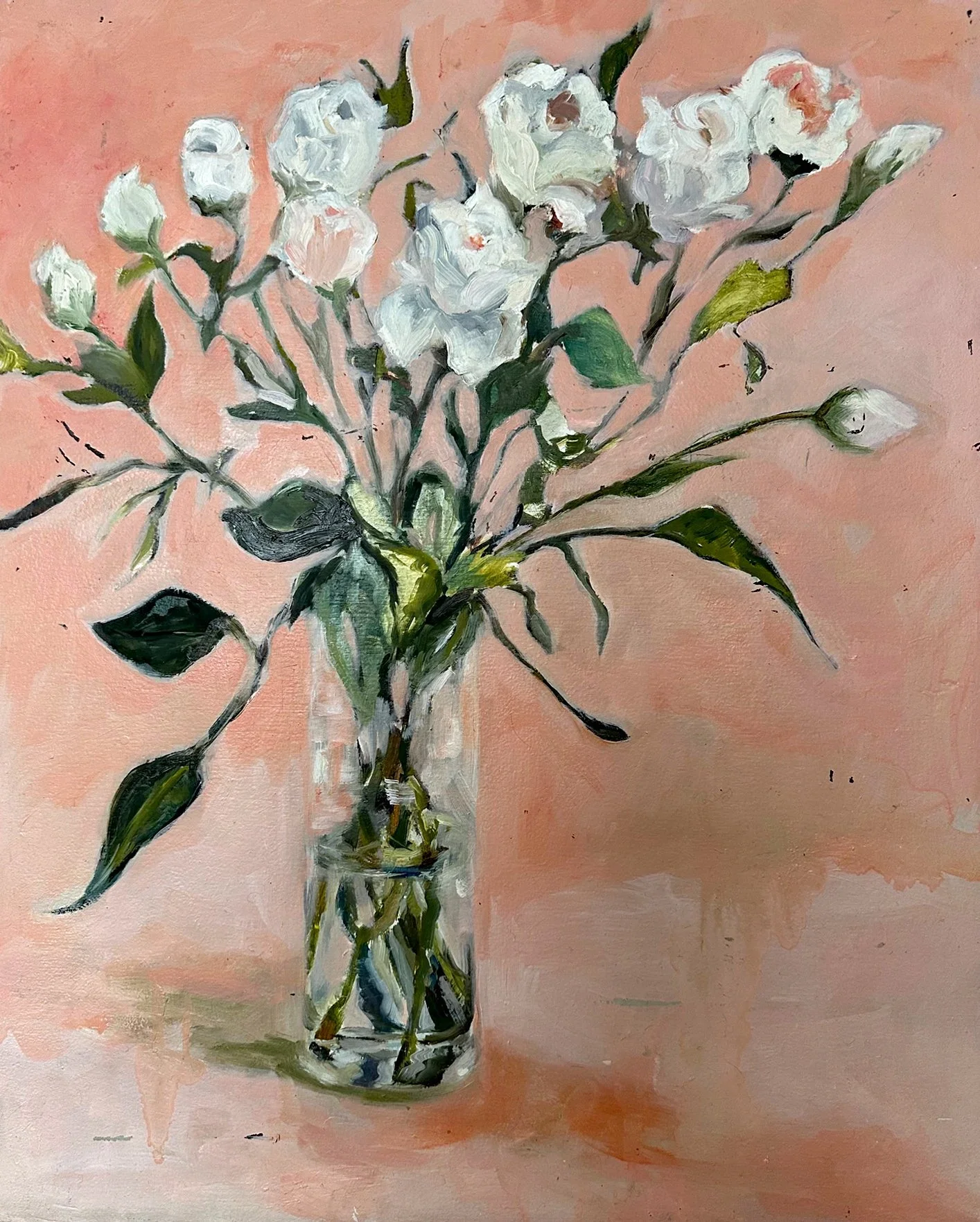 "Rose", oil on panel, 9 x 12 inches