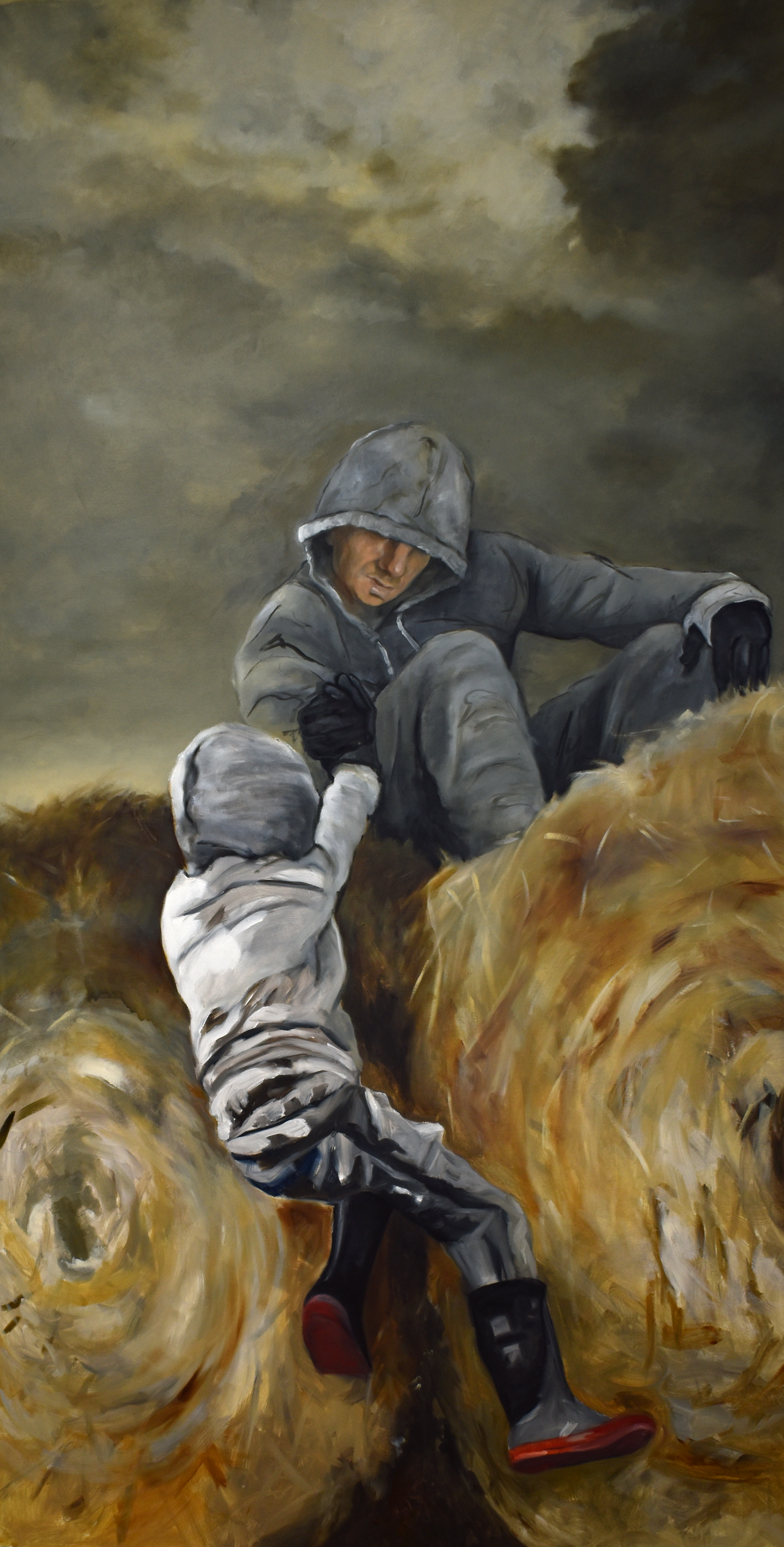  Up , oil on canvas, 60 x 30 inches